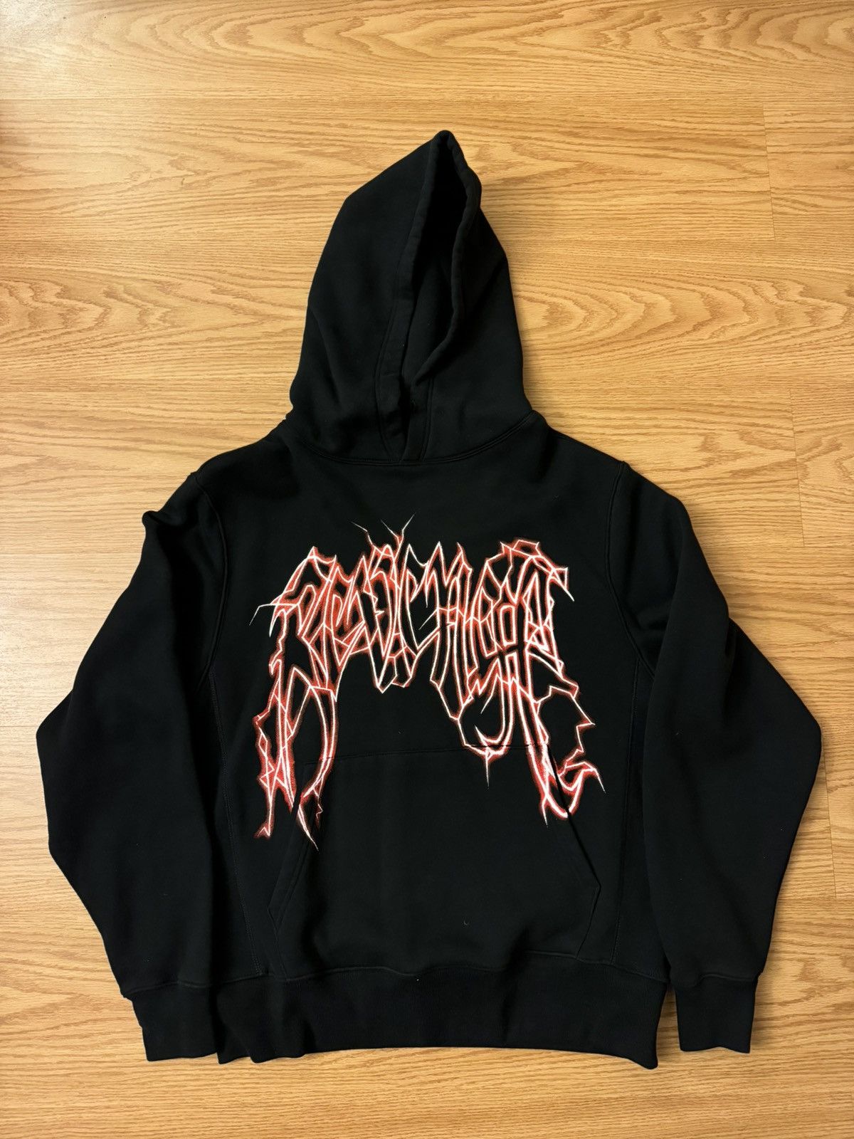 Revenge Red Lightning Hoodie | Grailed