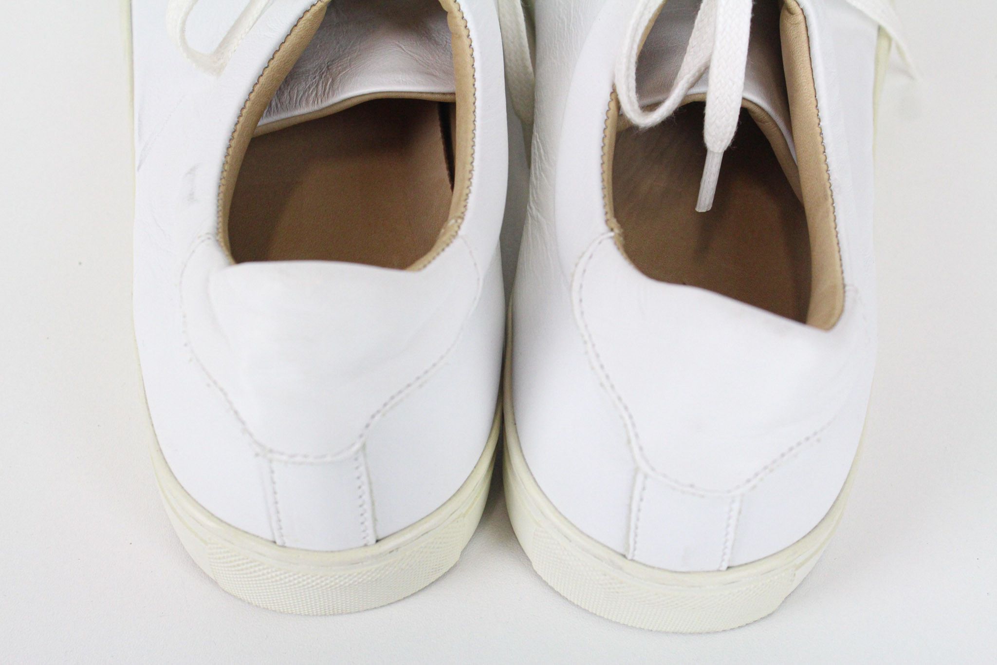 Suitsupply EU44 White Leather Laced Low-Top 72587 Size US 11 / EU 44 - 13 Thumbnail