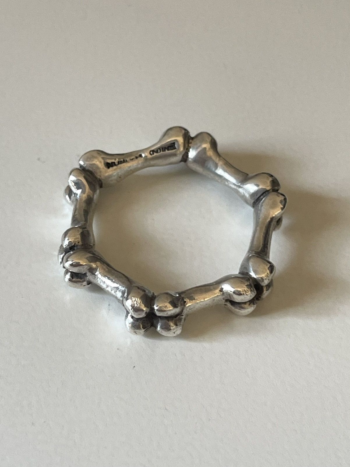 Number (N)ine SS01 Bone Ring Size ONE SIZE - 1 Thumbnail