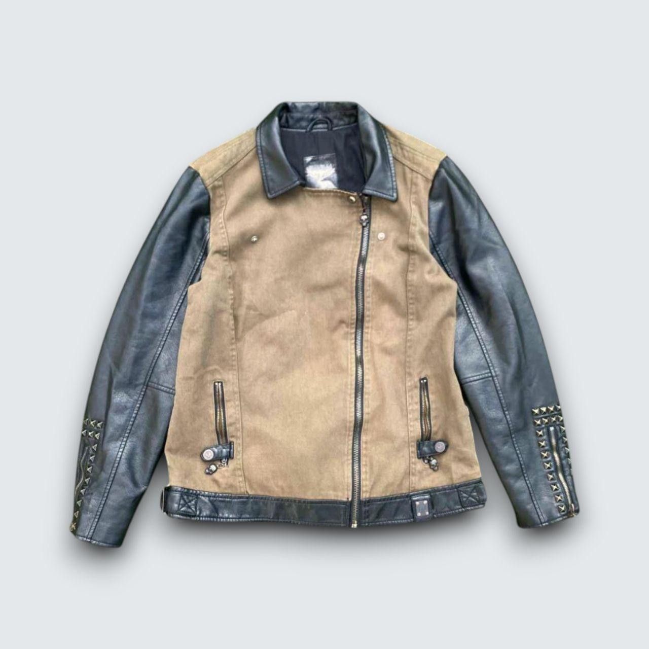 Japanese Brand Rock Rebel Biker Leather Jacket Brown XL Size US XL / EU 56 / 4 - 2 Thumbnail