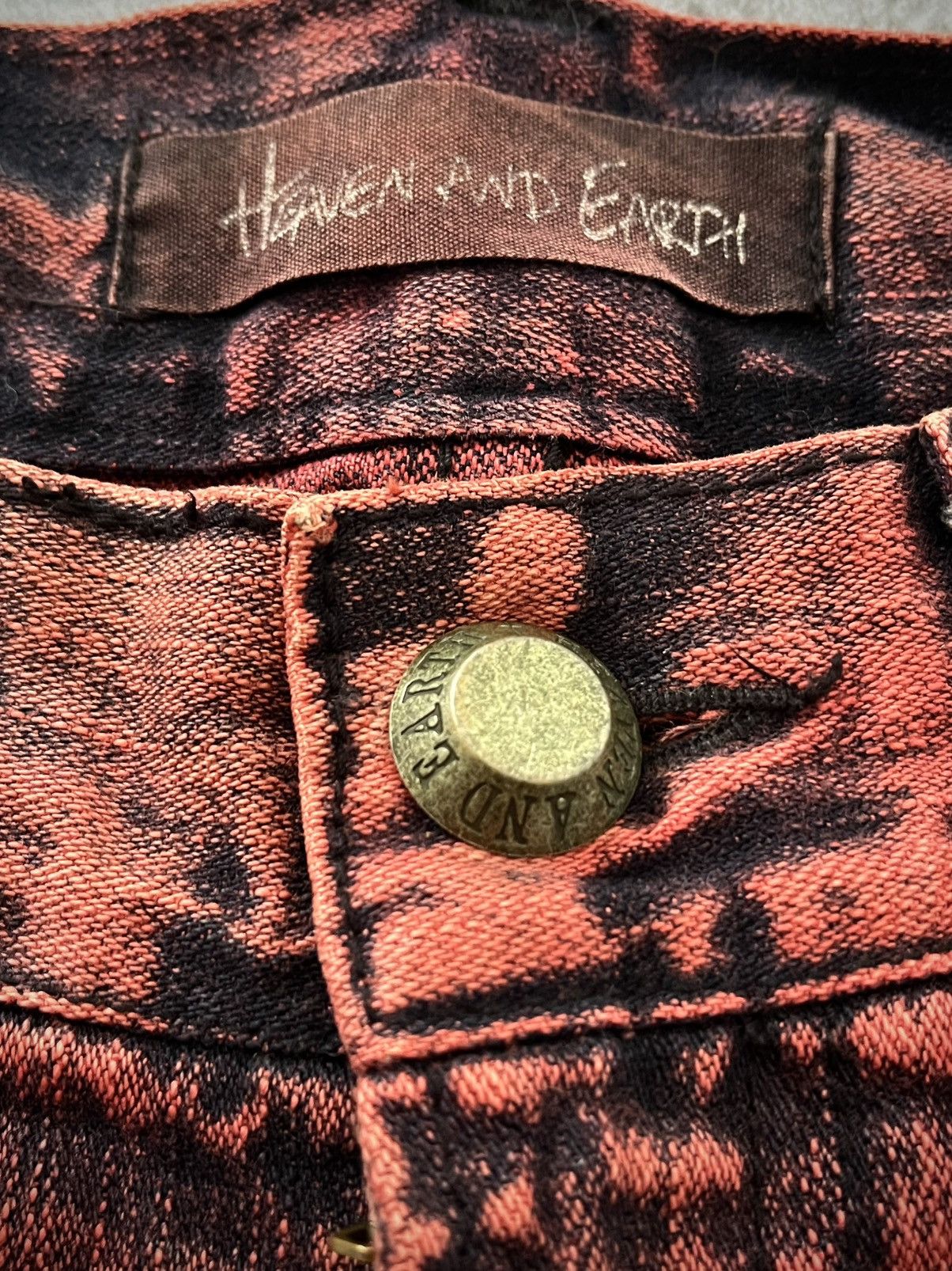 Japanese Brand 90s Heaven And Earth Distressed Short Denim If Six Was Nine Size 28" / US 6 / IT 42 - 6 Thumbnail