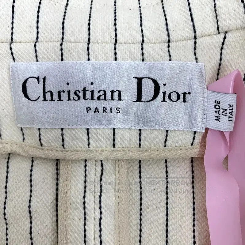 Dior Dior Beige Cotton Striped Women's Jacket . Size XXS / US 00 / IT 34 - 6 Thumbnail