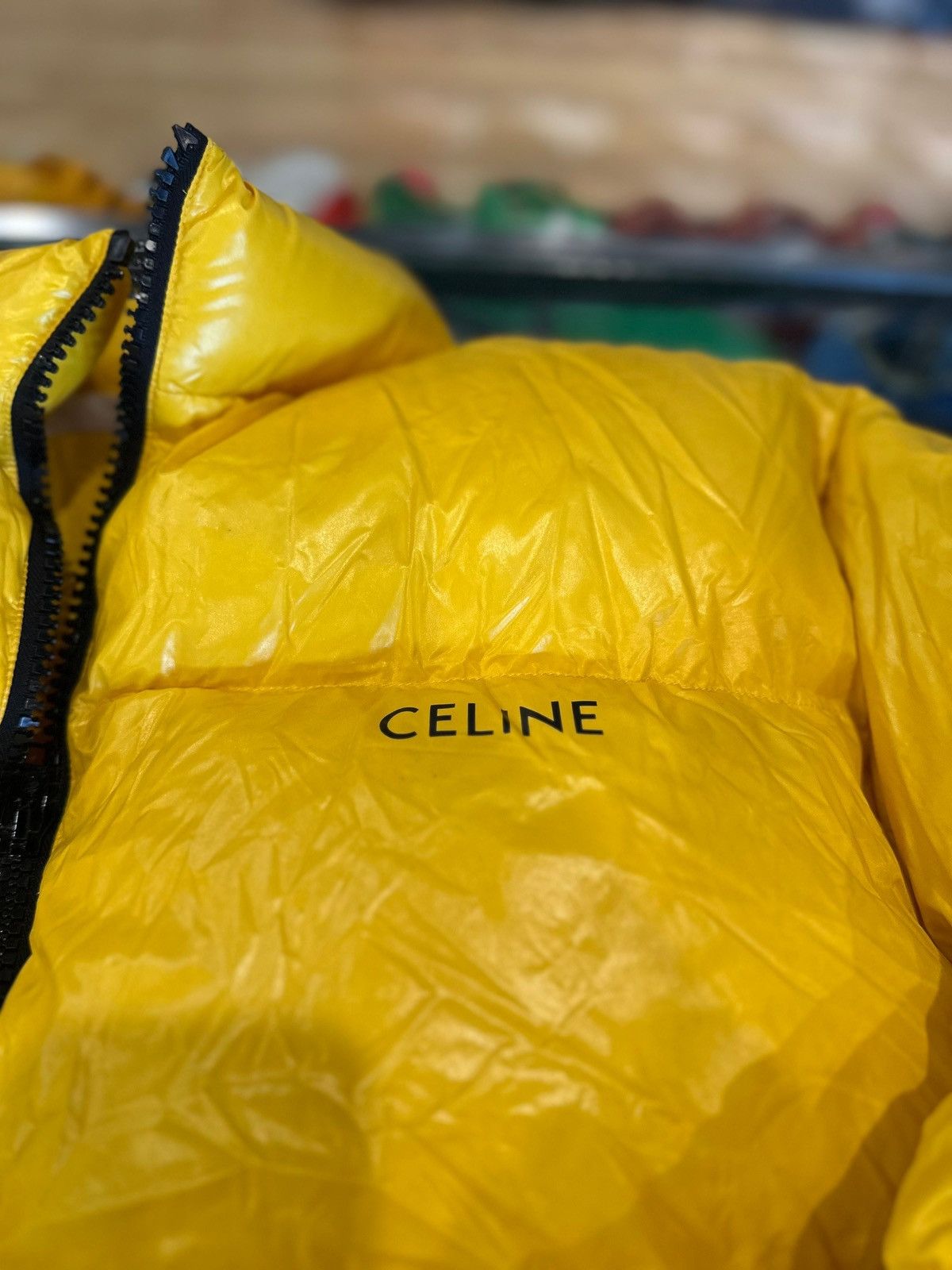 Celine Celine Puffer Yellow Size 52 Size US L / EU 52-54 / 3 - 3 Thumbnail