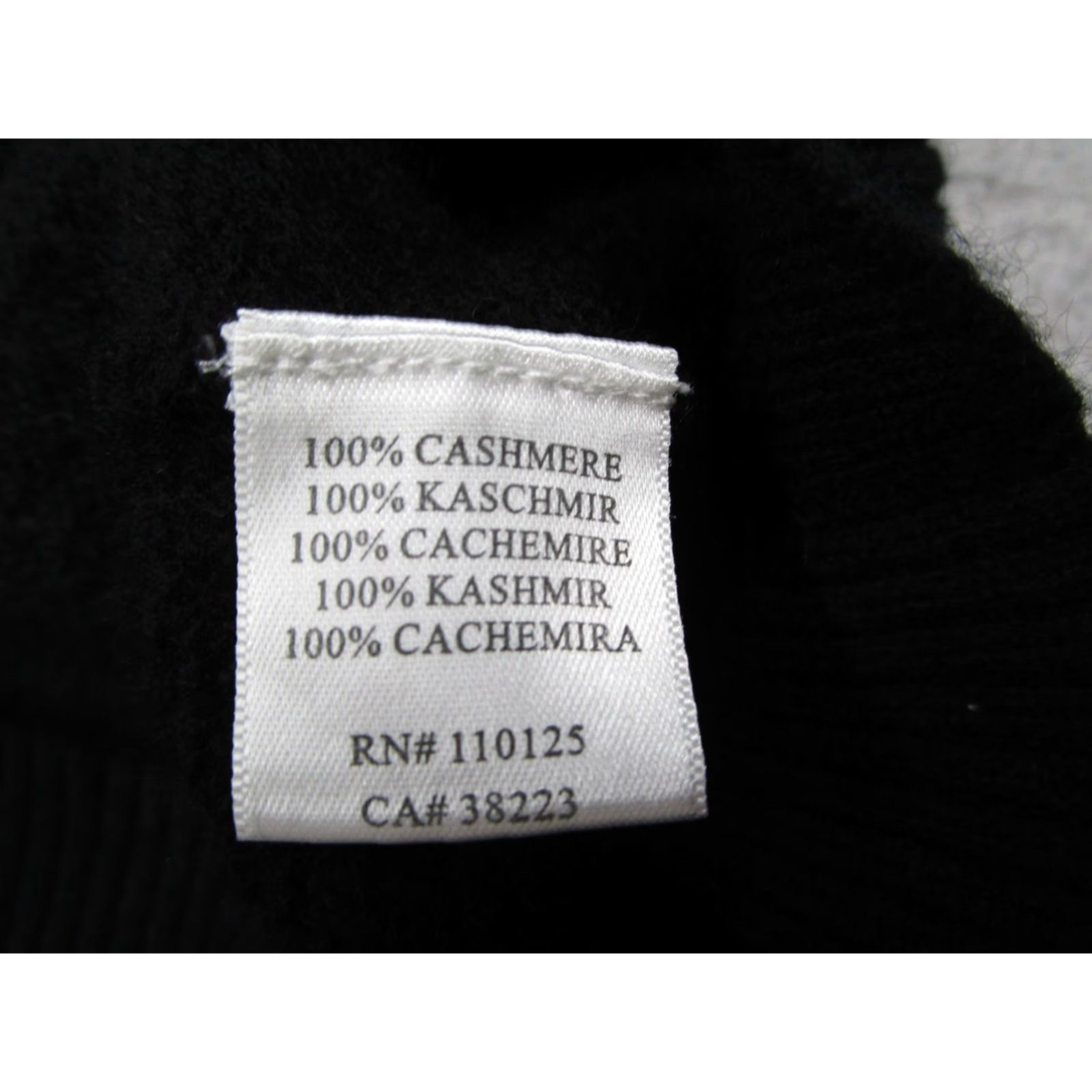 Vintage Qi Cashmere Sweater Womens Small Black Cowl Neck Short Sleeve Cable Knit Tunic Size S / US 4 / IT 40 - 4 Thumbnail