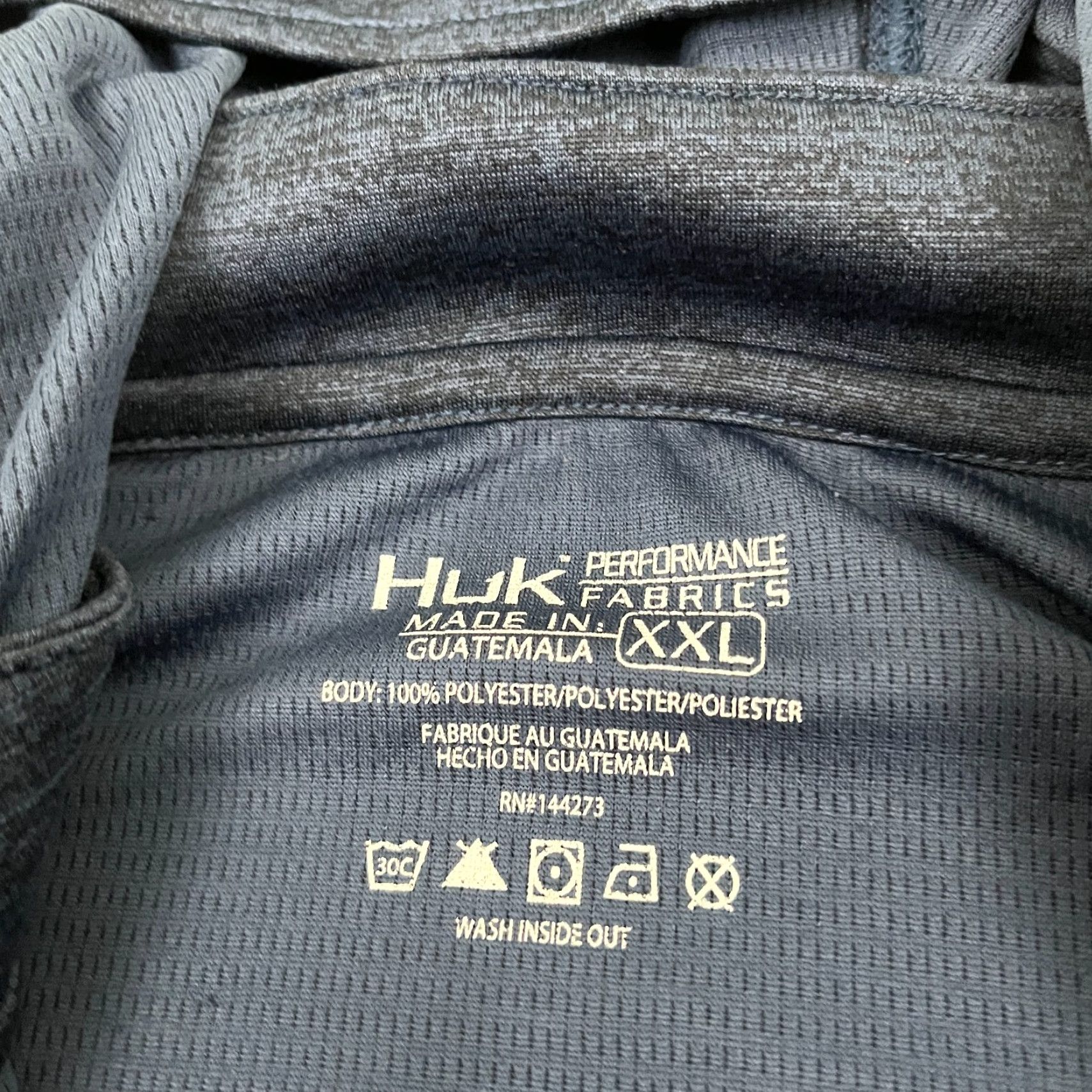 Vintage Huk Icon Coldfront Hoodie Mens 2XL Blue Performance Fishing Quarter Zip Pullover Jacket Size US XXL / EU 58 / 5 - 3 Thumbnail