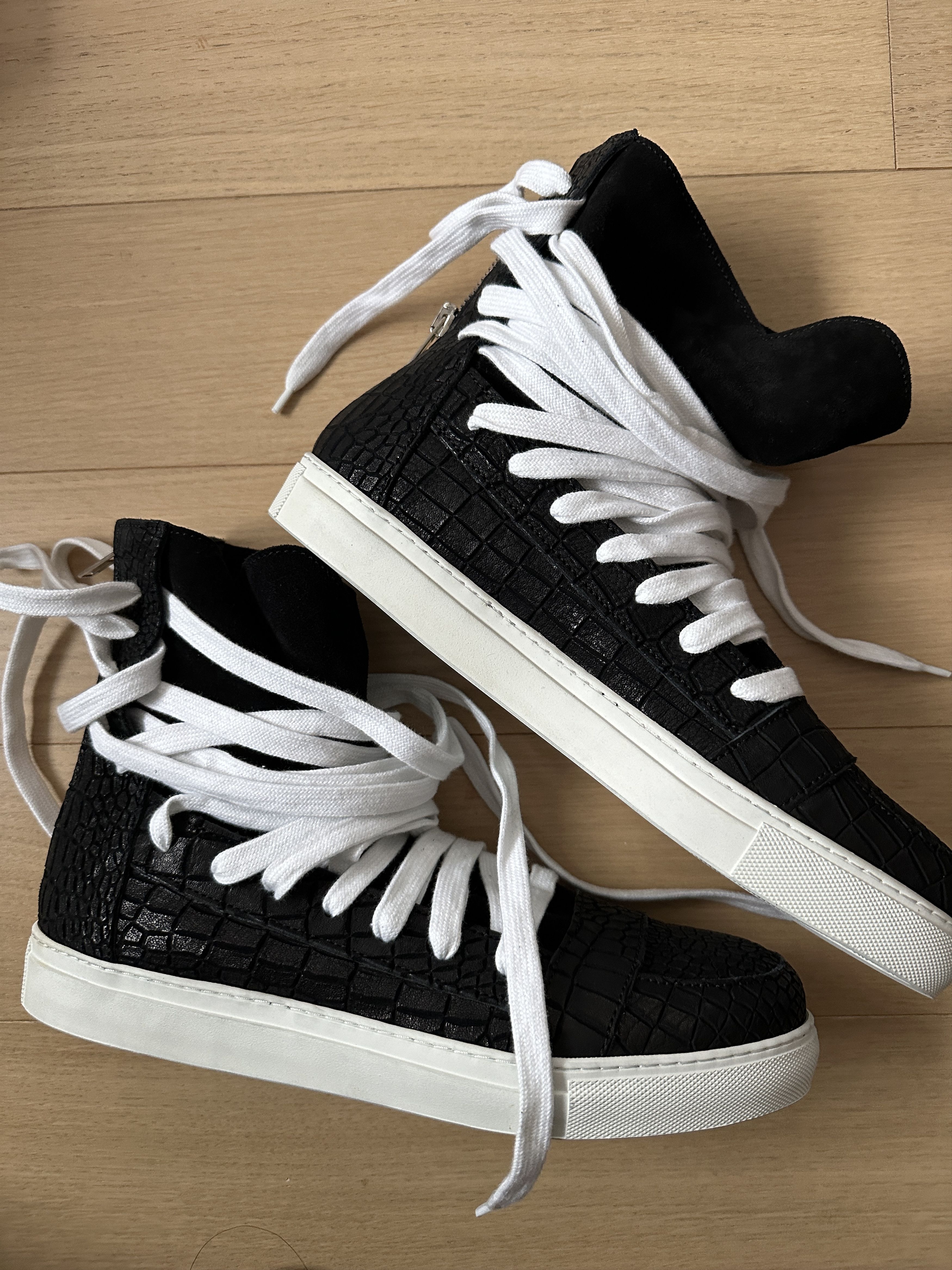 Kris Van Assche Kris Van Assche Multi Lace Hightop Sneakers Grailed
