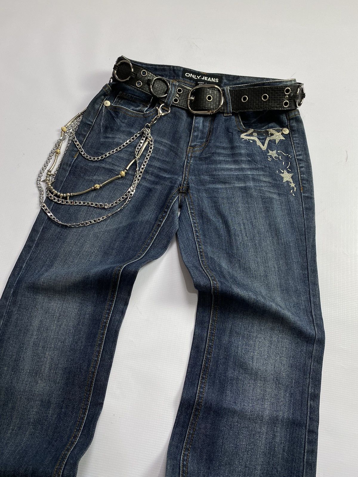 If Six Was Nine × Japanese Brand × Le Grande Bleu (L.G.B.) 2000s Only Jeans Washed Flare Pant Size US 30 / EU 46 - 3 Thumbnail