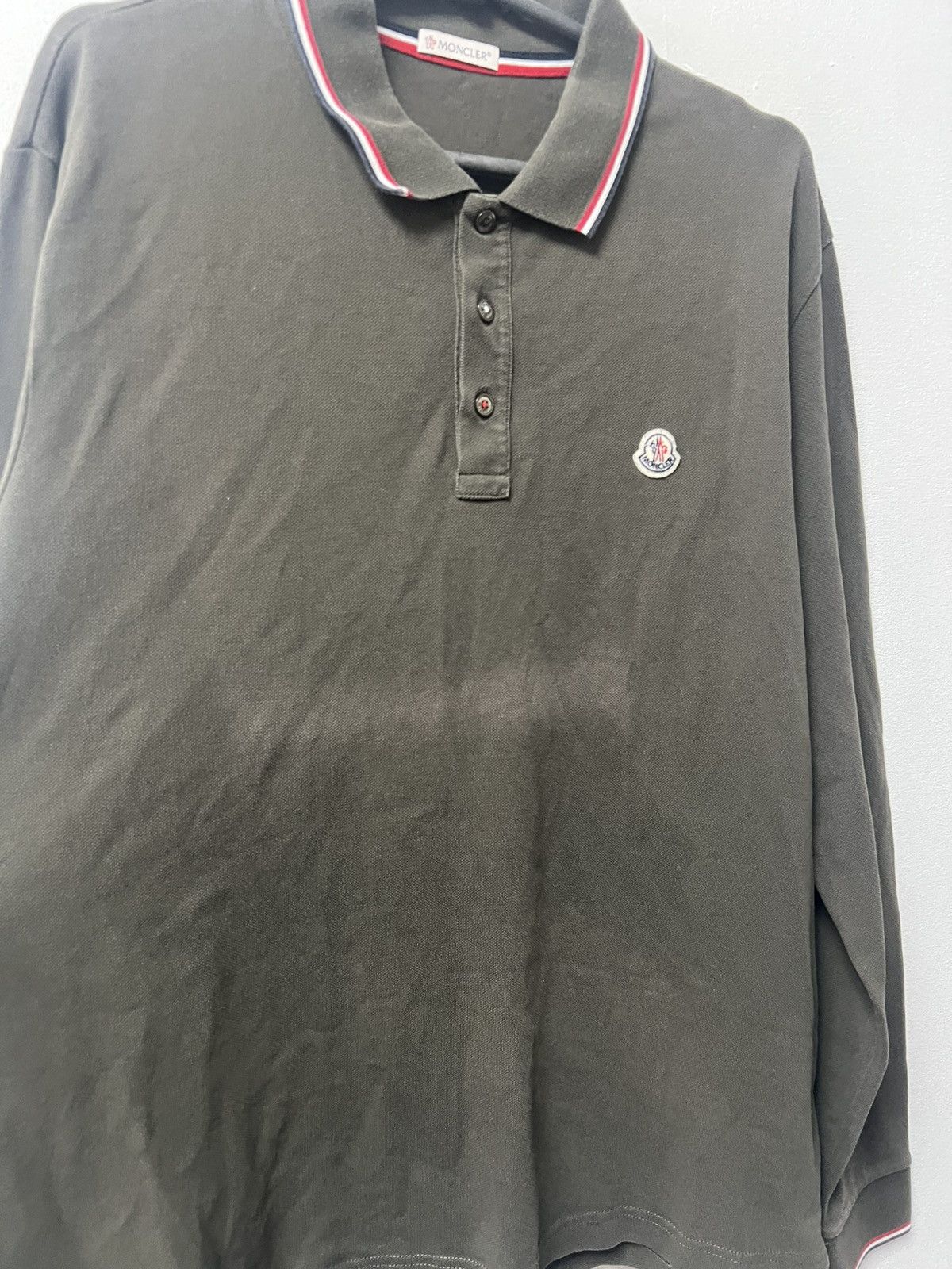 Moncler Moncler Longsleeve Shirt Green Luxury Size XXL XL Size US XXL / EU 58 / 5 - 5 Thumbnail