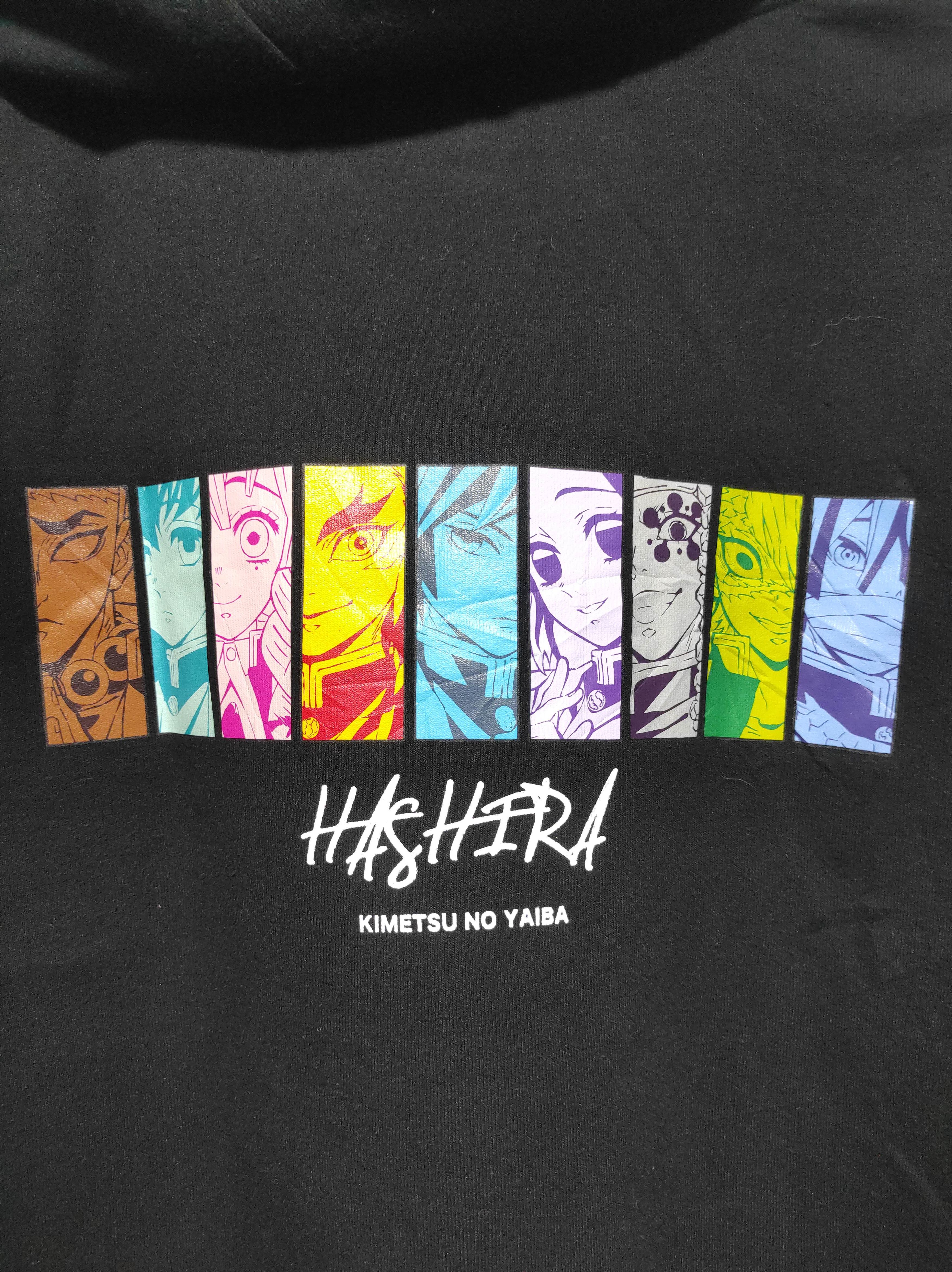 Anime Vintage Hashira Kimetsu No Yaiba Anime Cartoon Hoodie Size US M / EU 48-50 / 2 - 4 Thumbnail