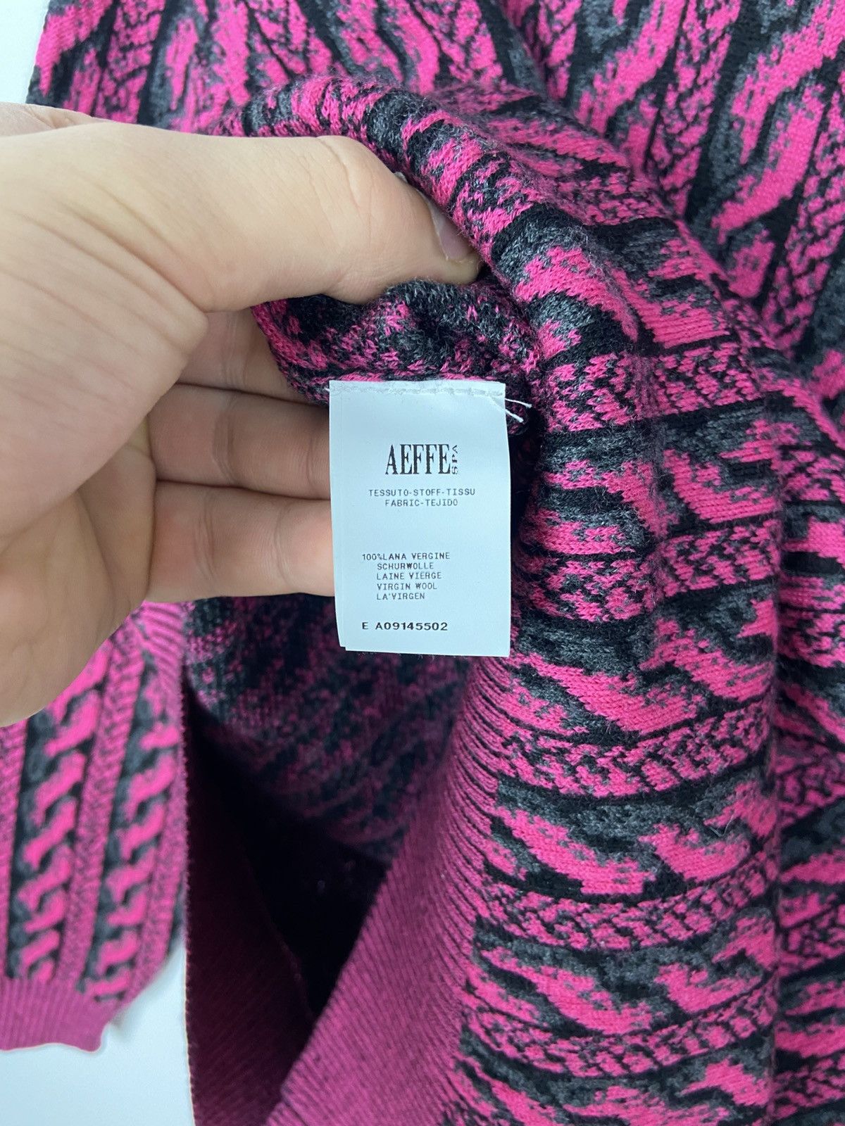Designer × Moschino RRP$ 400 Moschino Couture Virgin Wool Pink Womens Sweater Size S / US 4 / IT 40 - 12 Thumbnail