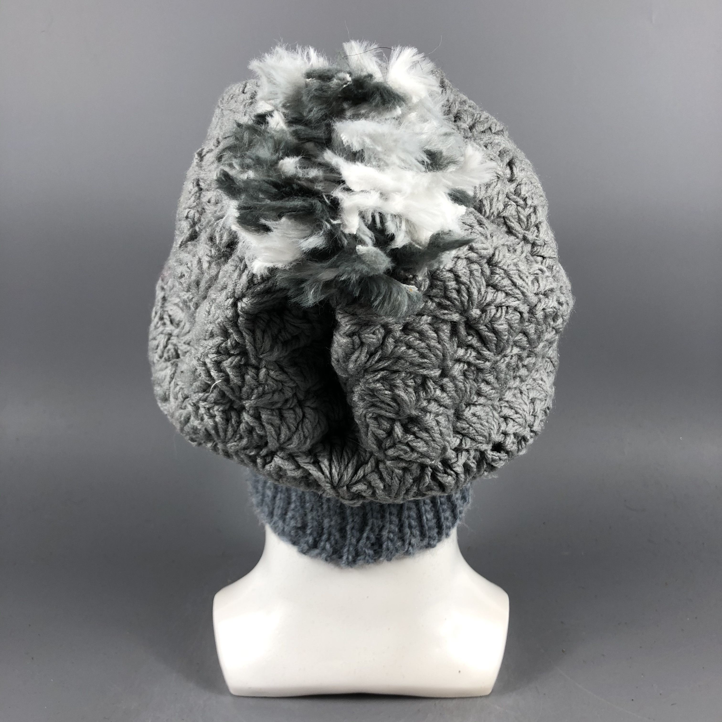 Japanese Brand × Vintage Womens Japanese Brand Knit PomPom Beanie Snow Cap -D1155 Size ONE SIZE - 3 Thumbnail