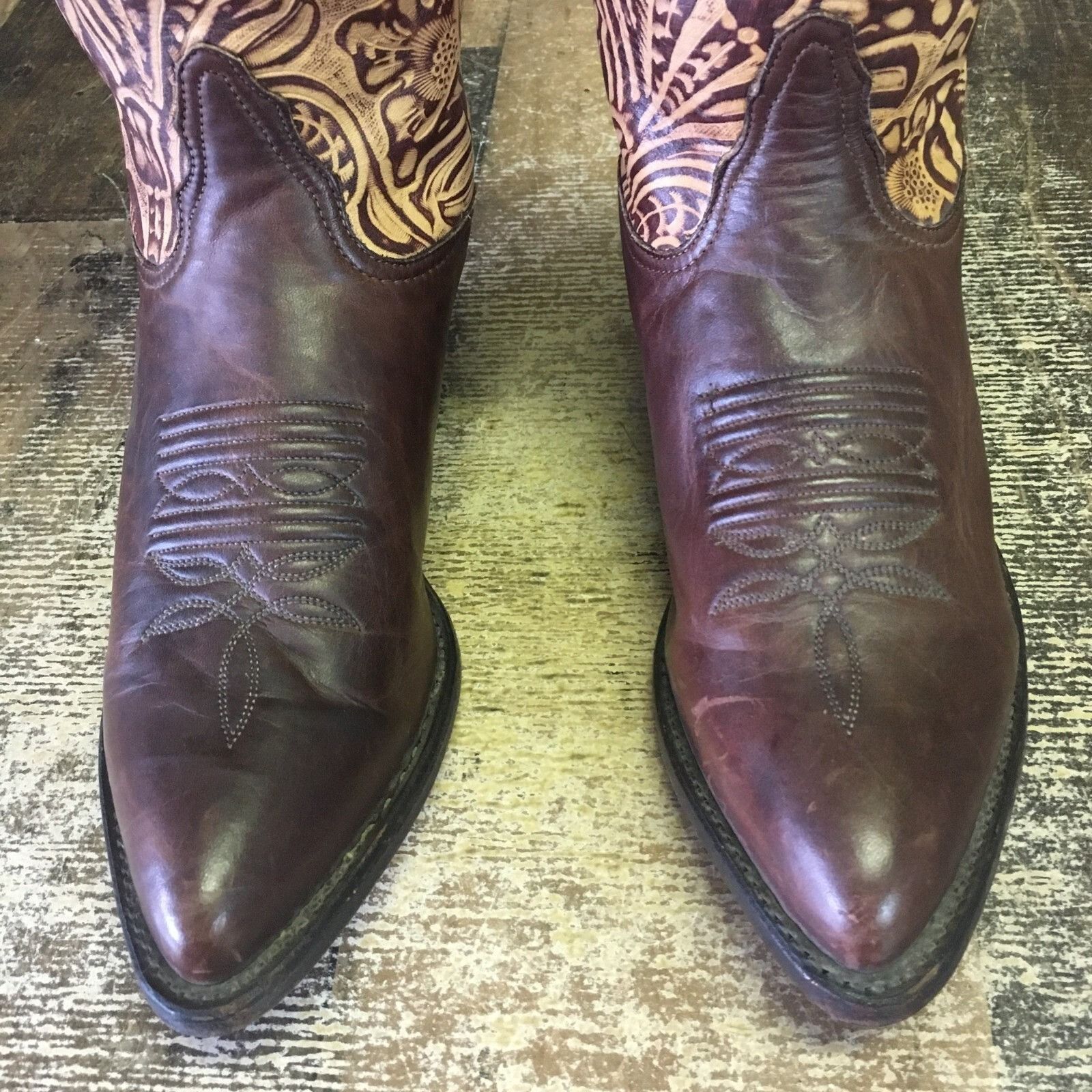 Tony Lama Tony Lama L0139 Vintage Western Cowboy Boots Womens 6 M Size US 6 / IT 36 - 10 Thumbnail