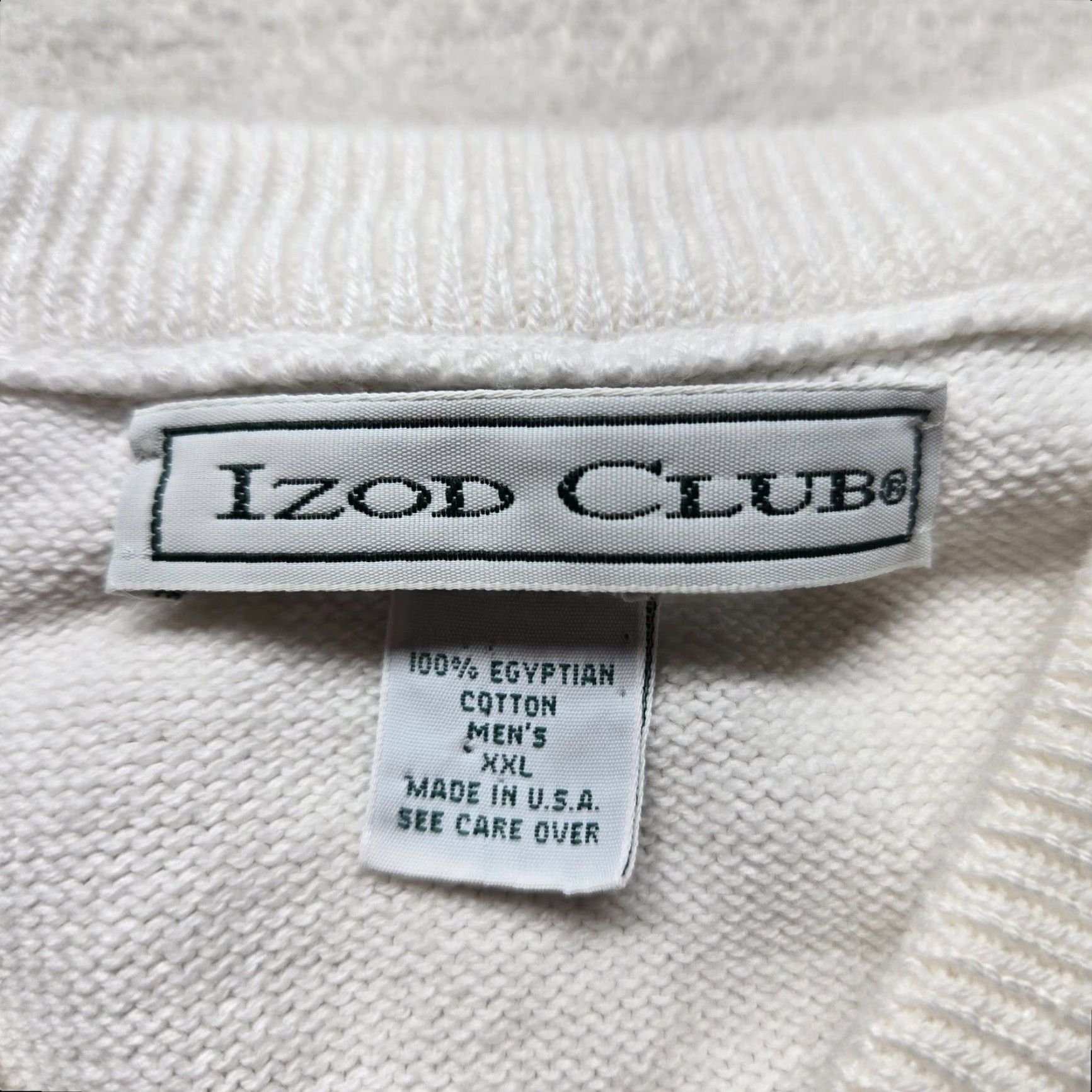 Izod IZOD Sweater Vest Golf Adults 2XL White 2XL Mens Wind-Resistant Breathable 1/2 Zip Hidden Valley Salem VA Virginia Size US XXL / EU 58 / 5 - 4 Thumbnail