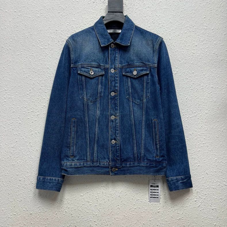 Givenchy Givenchy Back embroidered denim jacket Size US M / EU 48-50 / 2 - 1 Thumbnail