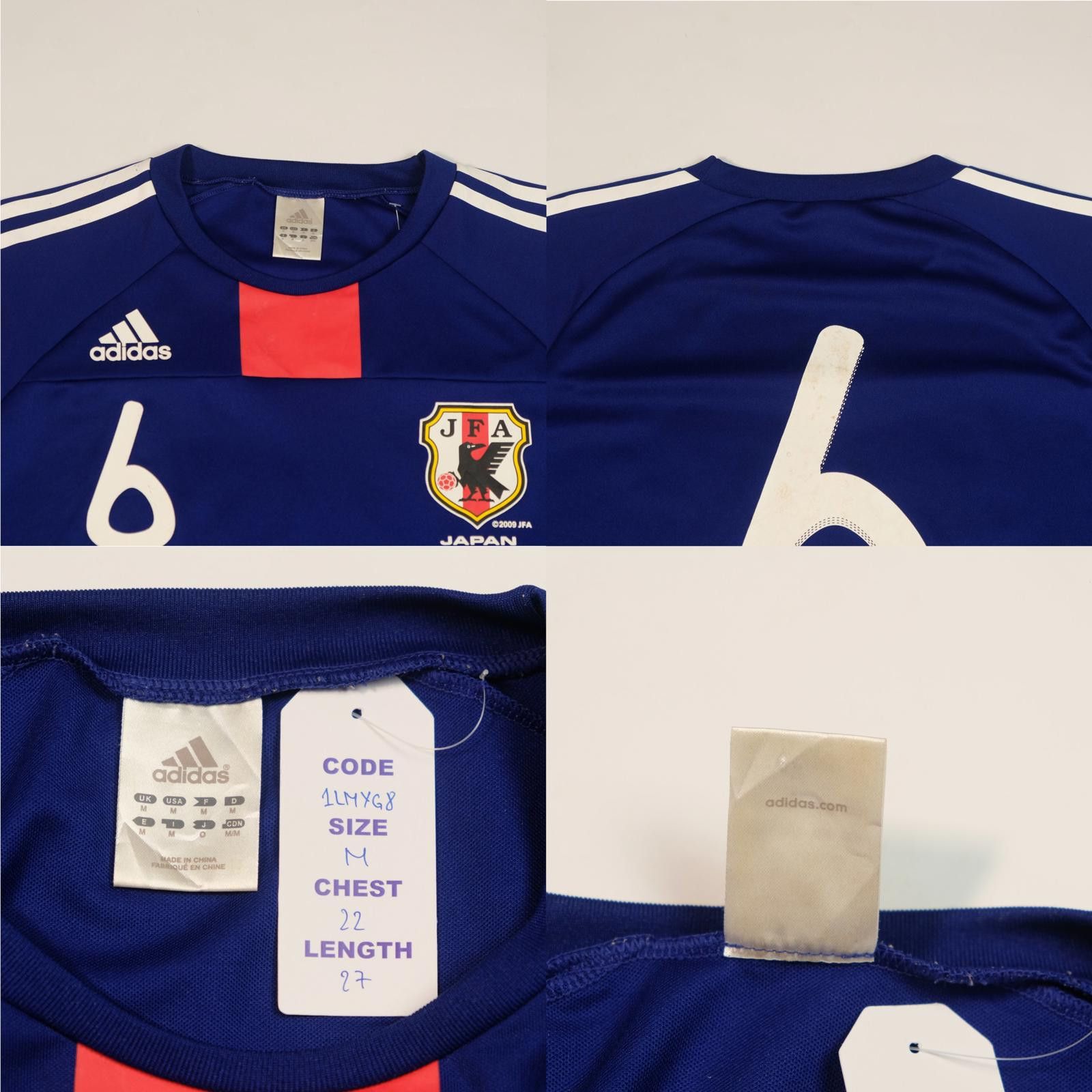 Adidas 2010 Japan Home Shirt (M) Size US M / EU 48-50 / 2 - 4 Thumbnail