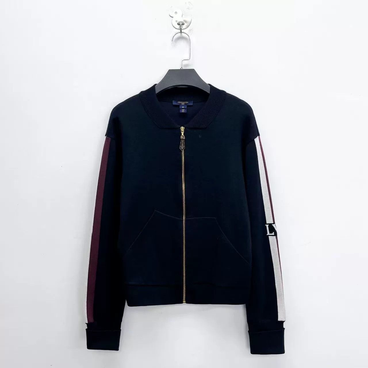 Louis Vuitton Louis Vuitton Stripe Logo Knit Jacket Size US XS / EU 42 / 0 - 1 Thumbnail