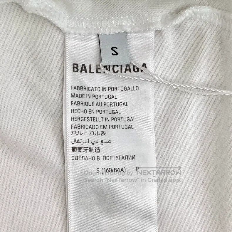 Balenciaga Balenciaga White Logo Letter Graffiti Print Cotton Round N Size US S / EU 44-46 / 1 - 7 Thumbnail