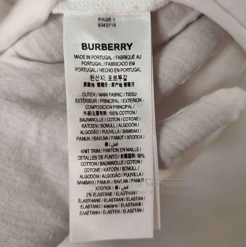 Burberry Burberry White Cotton Short Sleeve T. Size US XS / EU 42 / 0 - 4 Thumbnail