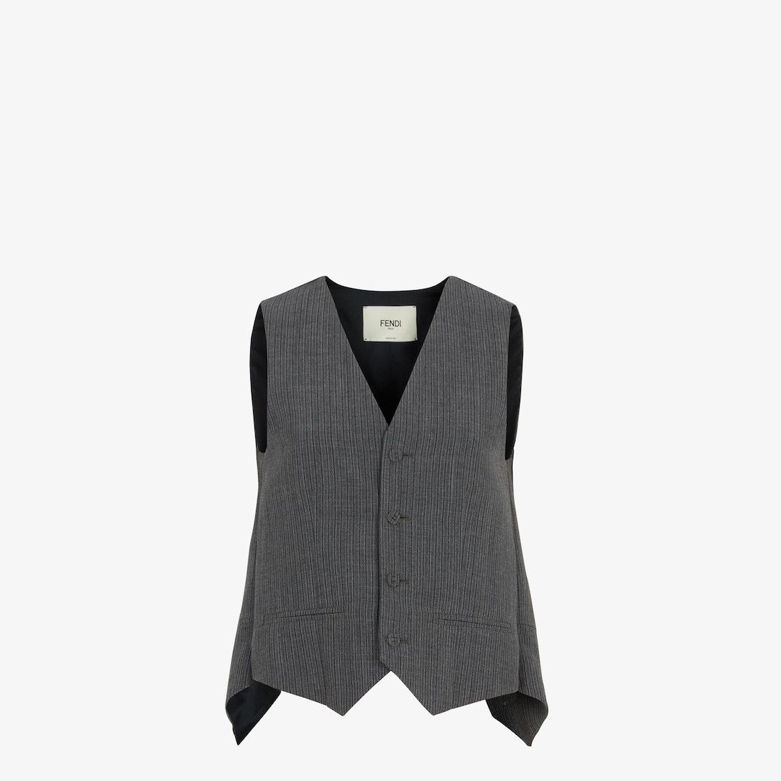 Fendi o1loc1c0824 Gilet in Grey Size XS / US 0-2 / IT 36-38 - 1 Thumbnail