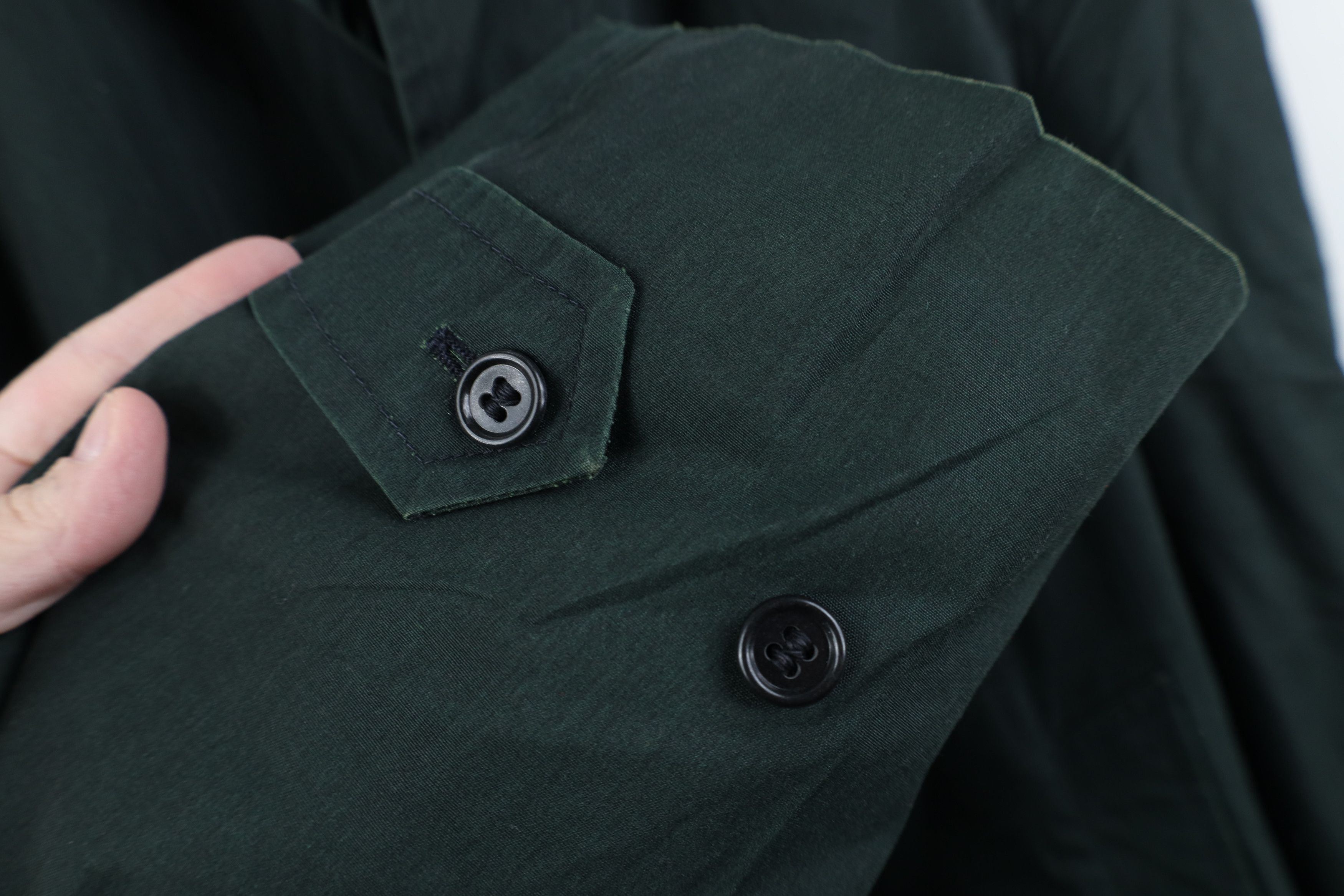 Vintage Vintage 70s Streetwear Trench Coat Rain Jacket Green USA Size US L / EU 52-54 / 3 - 6 Thumbnail