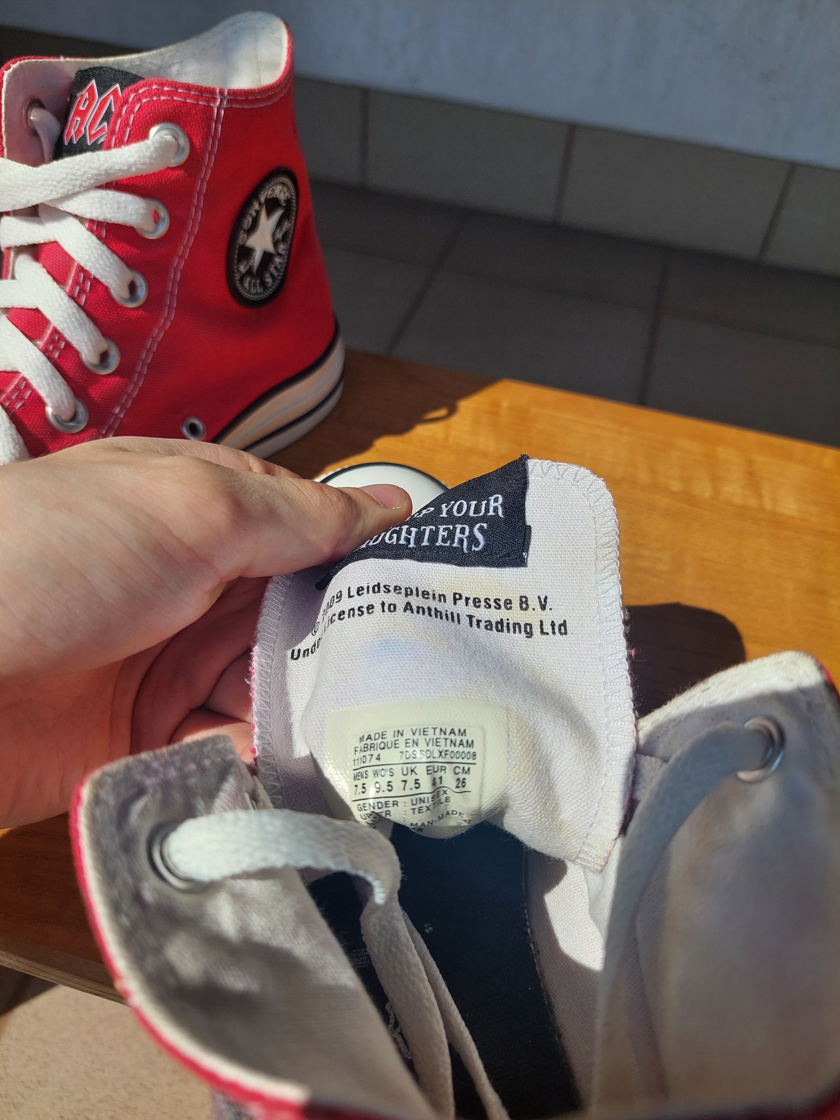 Converse Converse Chuck Taylor All Star x AC/DC Size US 7.5 / EU 40-41 - 6 Thumbnail