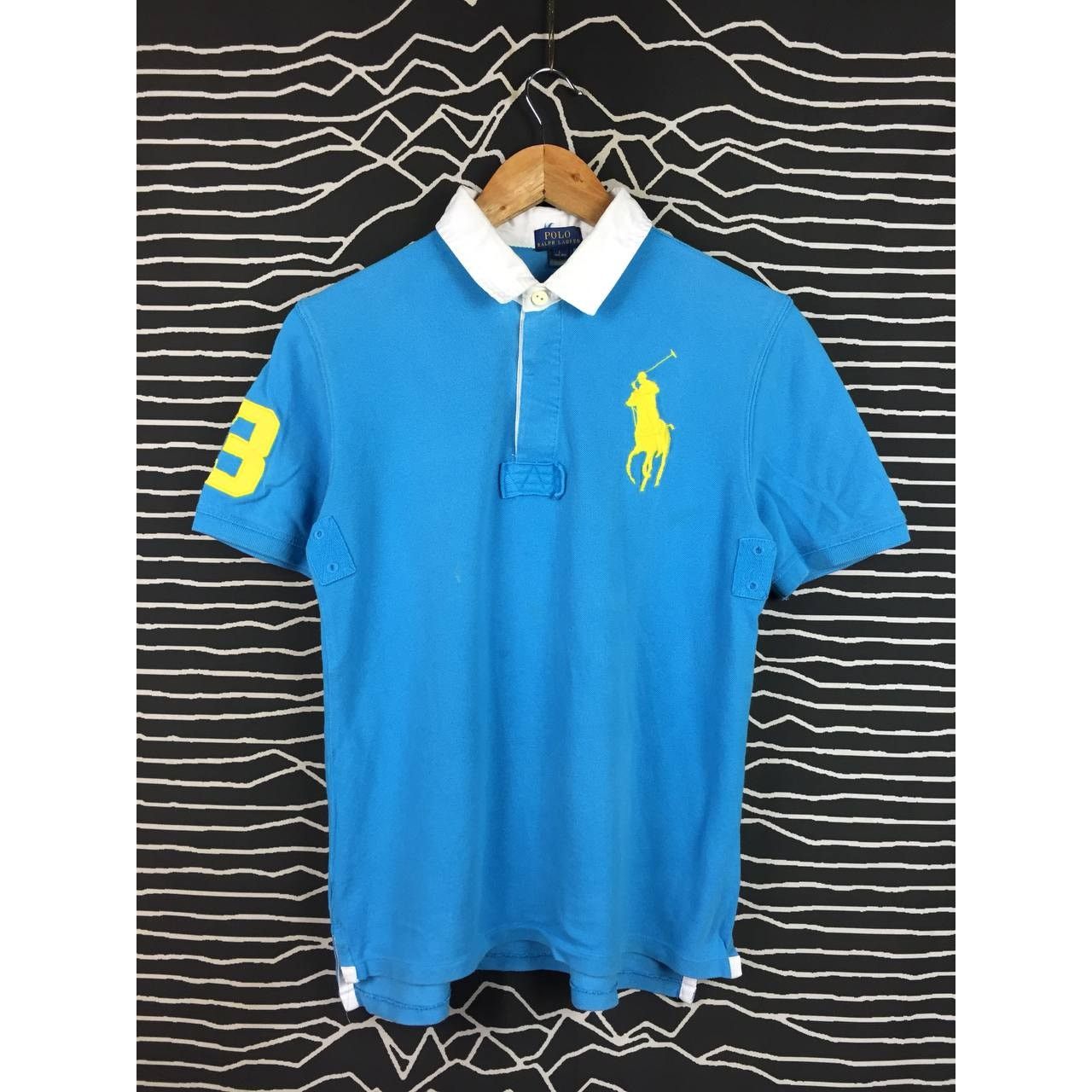 Polo Ralph Lauren × Vintage Vtg Polo Ralph Lauren Big Logo Rugby Polo Tee Youth L Size US M / EU 48-50 / 2 - 1 Thumbnail
