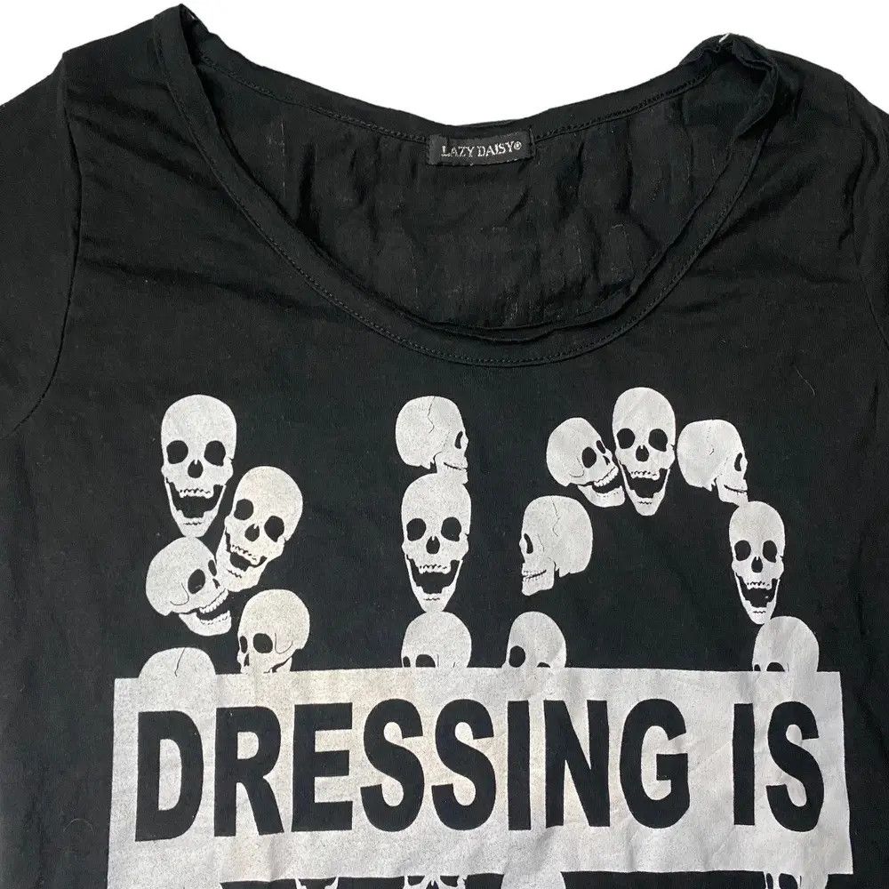 If Six Was Nine 2000's LazyDaisy Skull Spider Web Shirt Size US XS / EU 42 / 0 - 7 Thumbnail