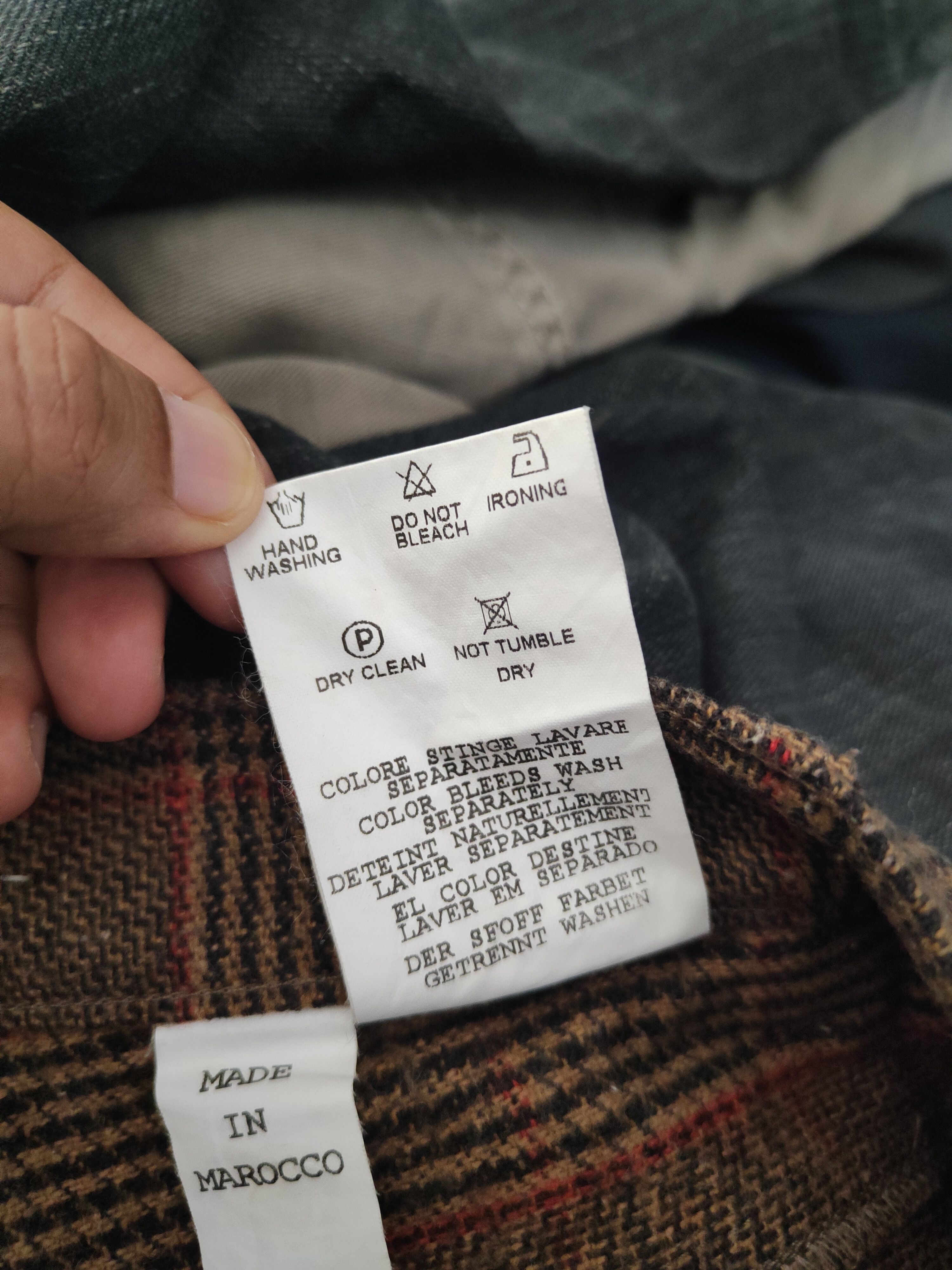 Calvin Klein DL Calvin Klein Brown checkered Wool Casual Pants #701 Size US 27 - 12 Thumbnail