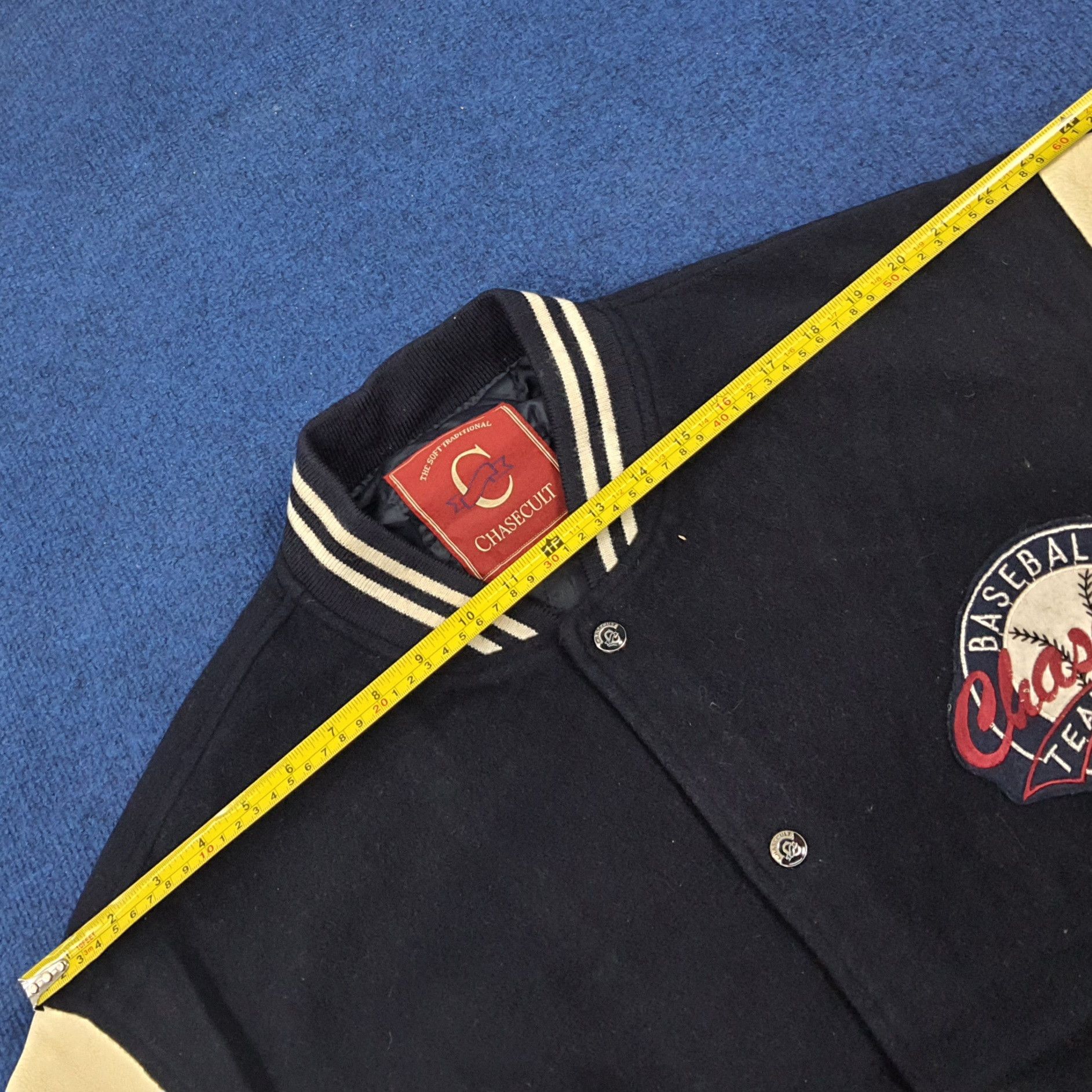 MLB × Vintage Vintage CHASECULT Baseball Team Varsity Jacket Size US XL / EU 56 / 4 - 11 Thumbnail