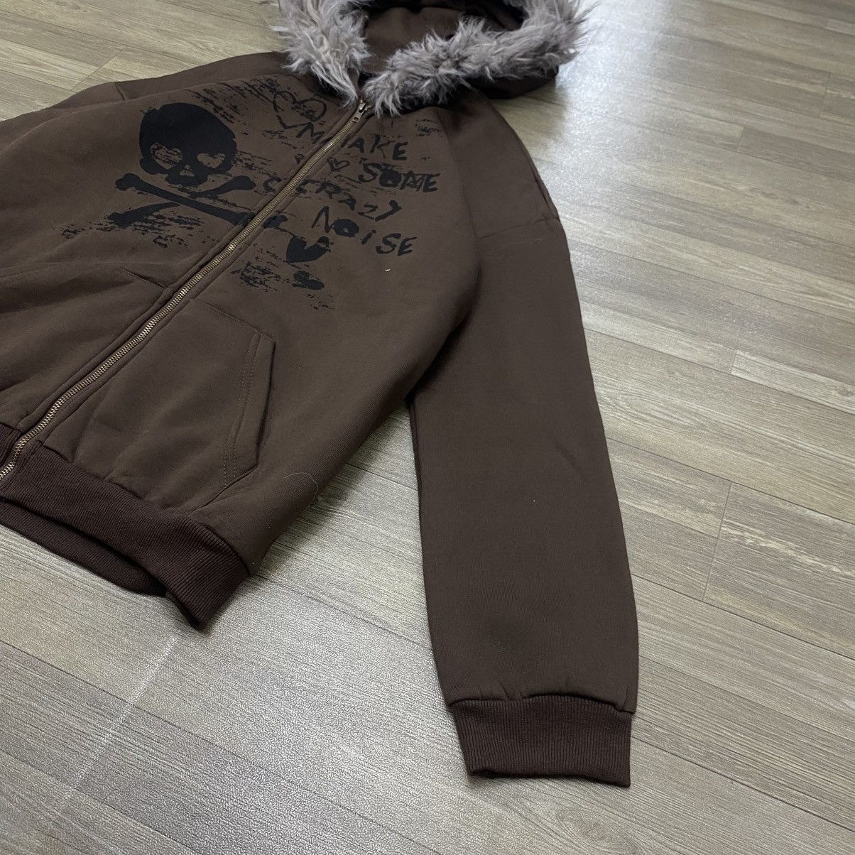 Hysteric Glamour × If Six Was Nine × Le Grande Bleu (L.G.B.) Shein Zipper Fur Hoodie ifsixwasnine lgb style brown Size US M / EU 48-50 / 2 - 4 Thumbnail