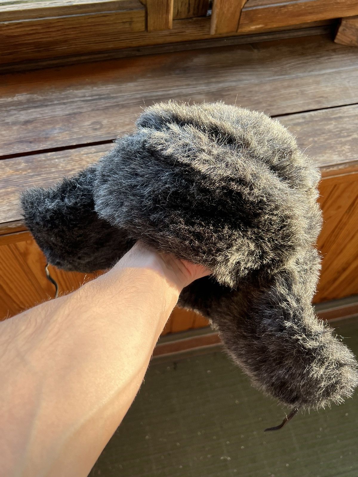 Hat Club Y2K Faux Fur Ushanka Vintage Fuzzy Trapper Hat Huge Size ONE SIZE - 16 Thumbnail