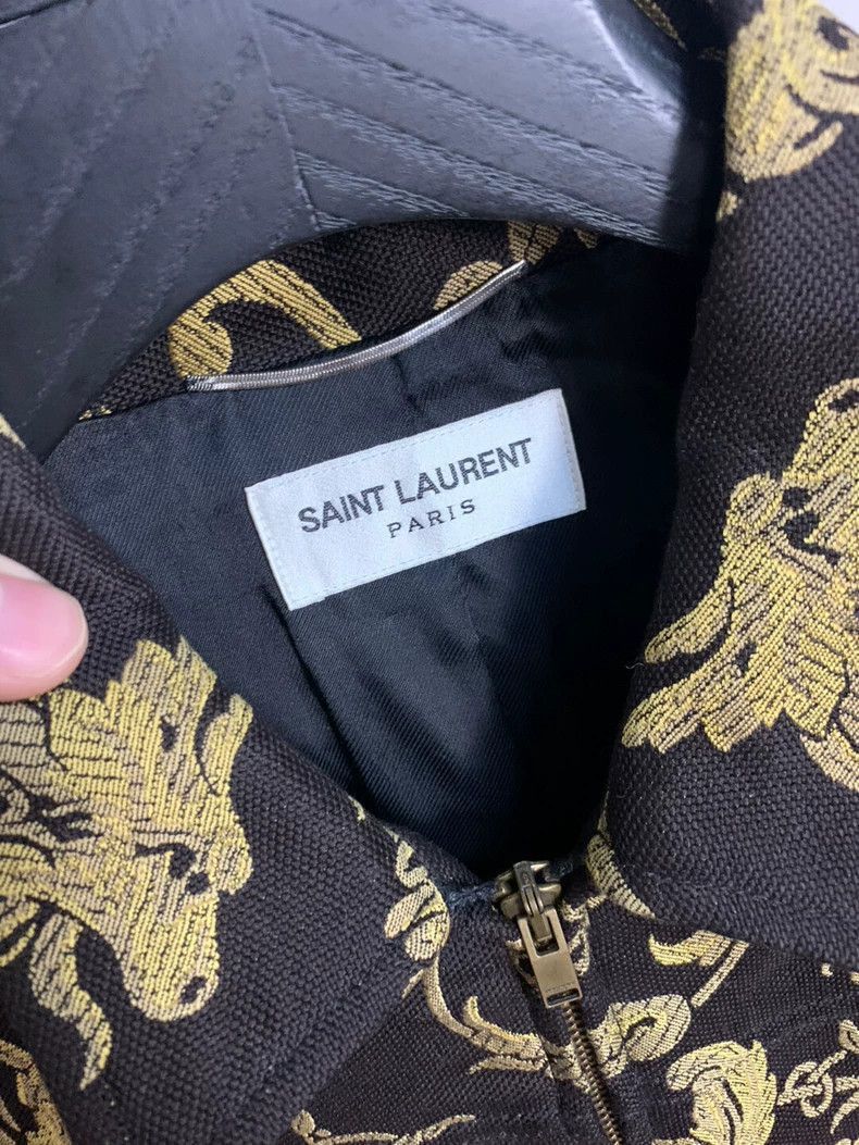 Saint Laurent Paris Saint Laurent Gold Dragon Embroidered Jacket- Size US M / EU 48-50 / 2 - 2 Thumbnail