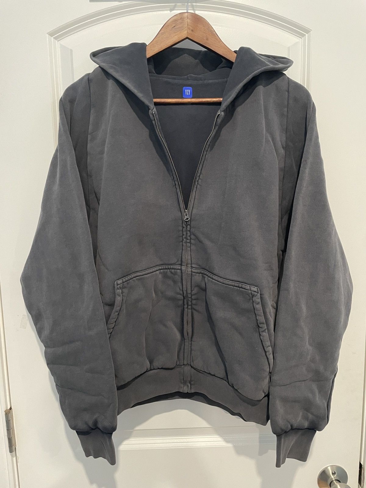 Balenciaga × Gap × Yeezy Yeezy Gap Zip Up Hoodie Poetic Black Small Size US S / EU 44-46 / 1 - 2 Thumbnail