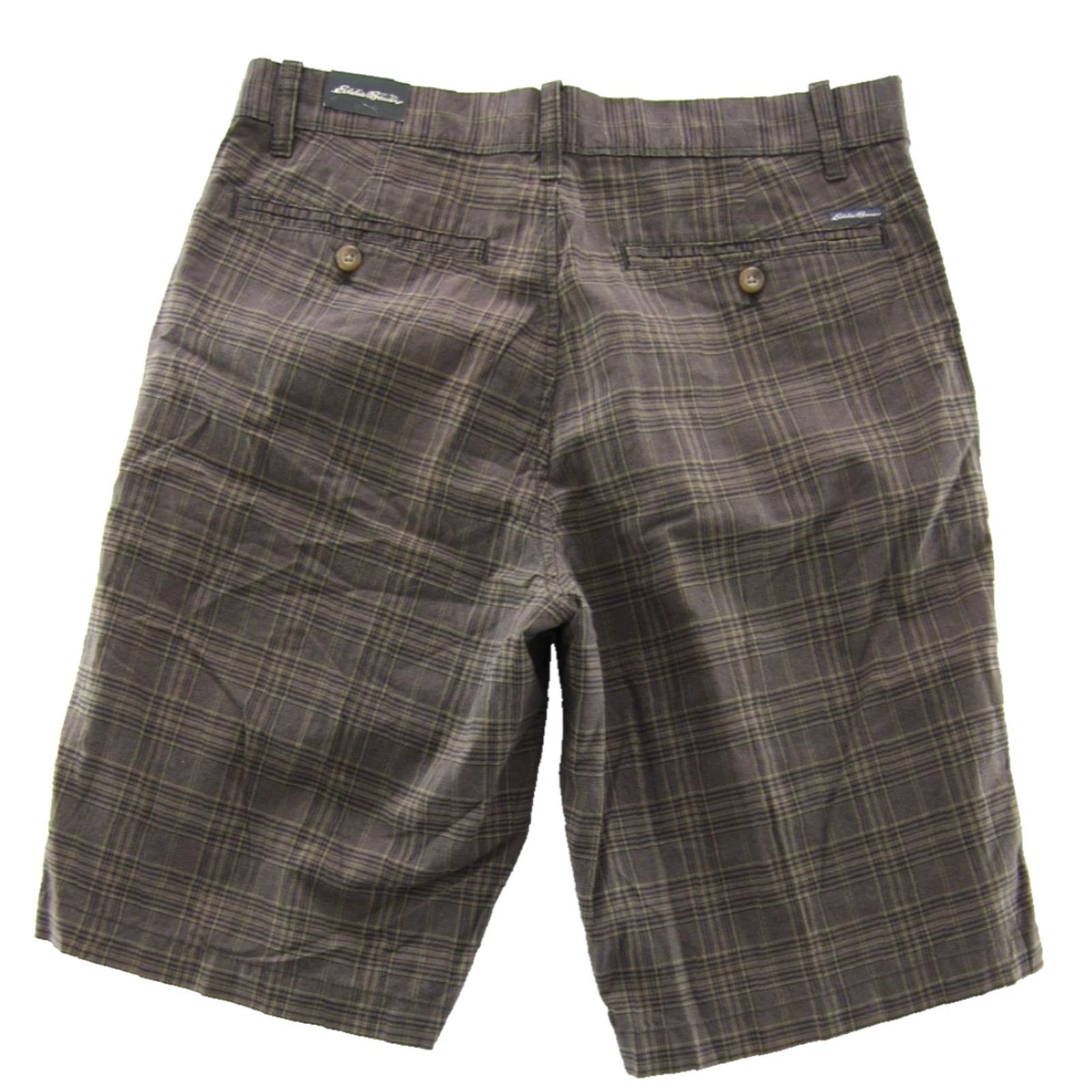 Eddie Bauer VINTAGE Eddie Bauer Plaid 100% Cotton Pocket Chino Short Men 32 Brown NWT Size US 32 / EU 48 - 2 Thumbnail