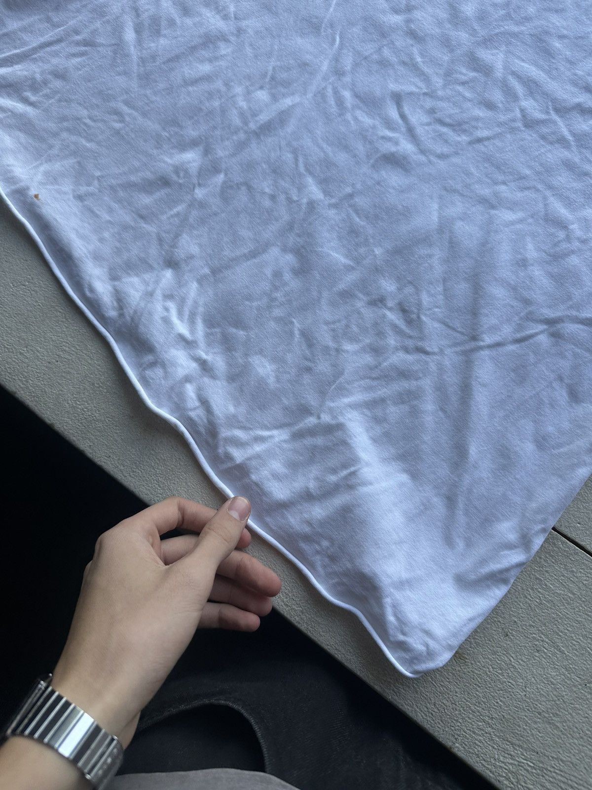 Rundholz RUNDHOLZ 🚨 WHITE T-SHIRT RARE AVANT GARDE OPIUM Size L / US 10 / IT 46 - 14 Thumbnail