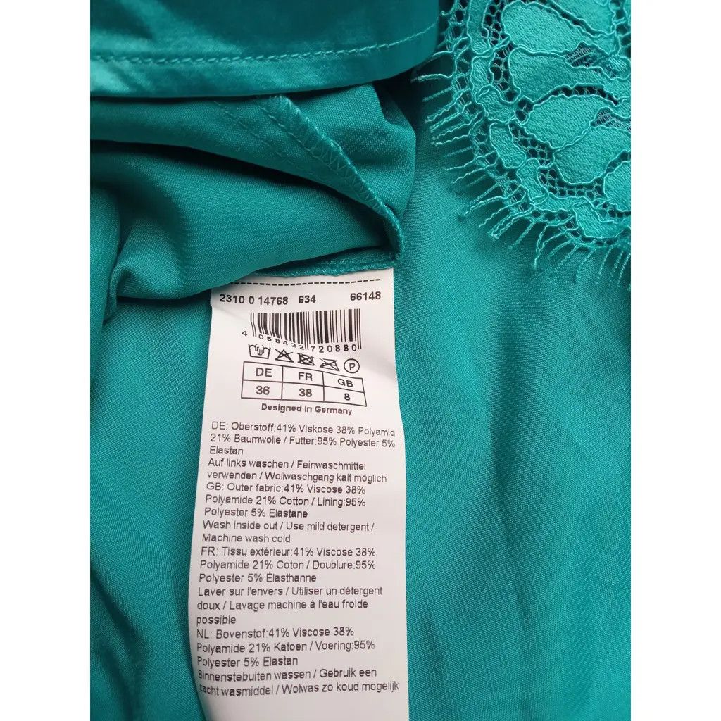 Other Beautiful Turquoise Lace dress Size S / US 4 / IT 40 - 5 Thumbnail