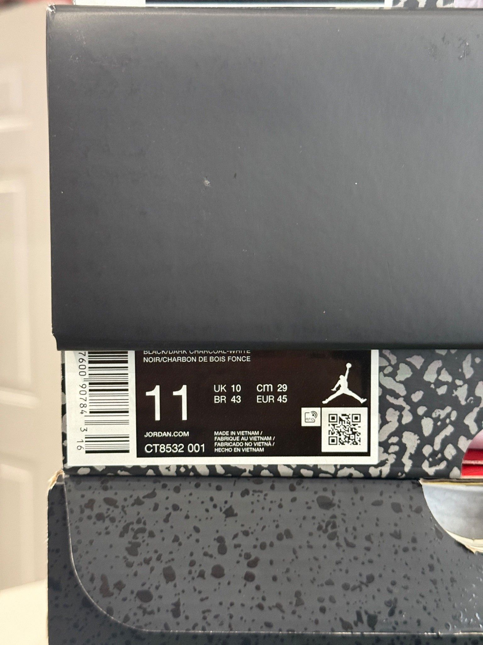 Jordan Brand Jordan 3 Black Cat (2025) Size US 11 / EU 44 - 7 Thumbnail