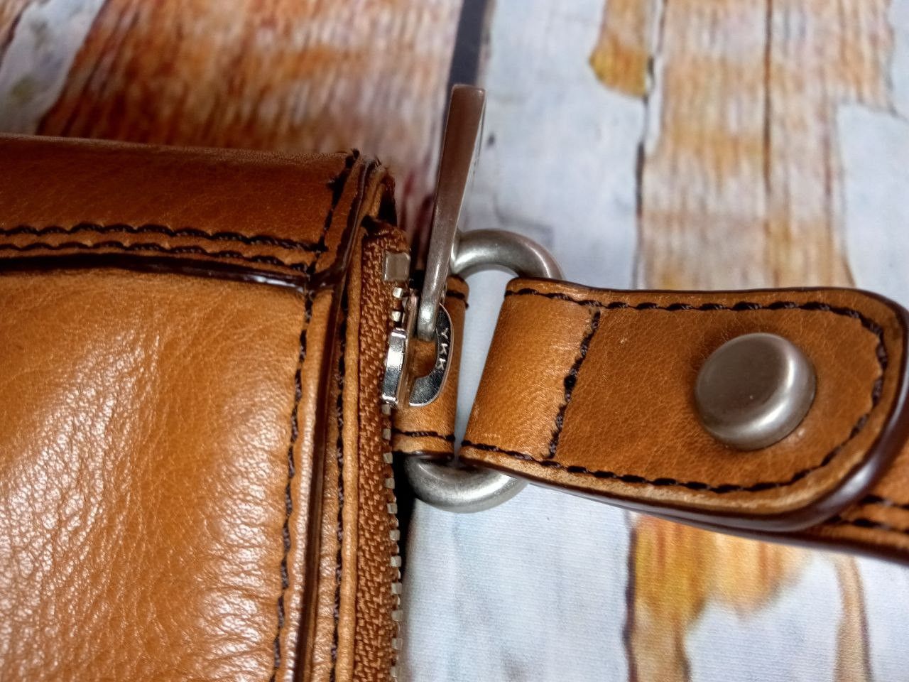 Fossil Fossil Leather Brown Women Bag Size ONE SIZE - 7 Thumbnail