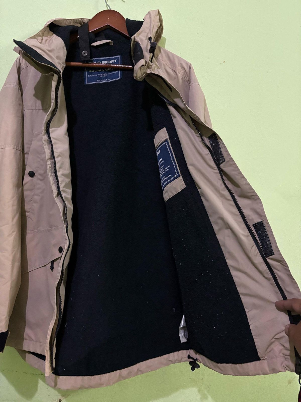 Polo Ralph Lauren × Vintage Vintage Polo Sport Ralph Lauren Light Jacket With Hooded Size US L / EU 52-54 / 3 - 5 Thumbnail