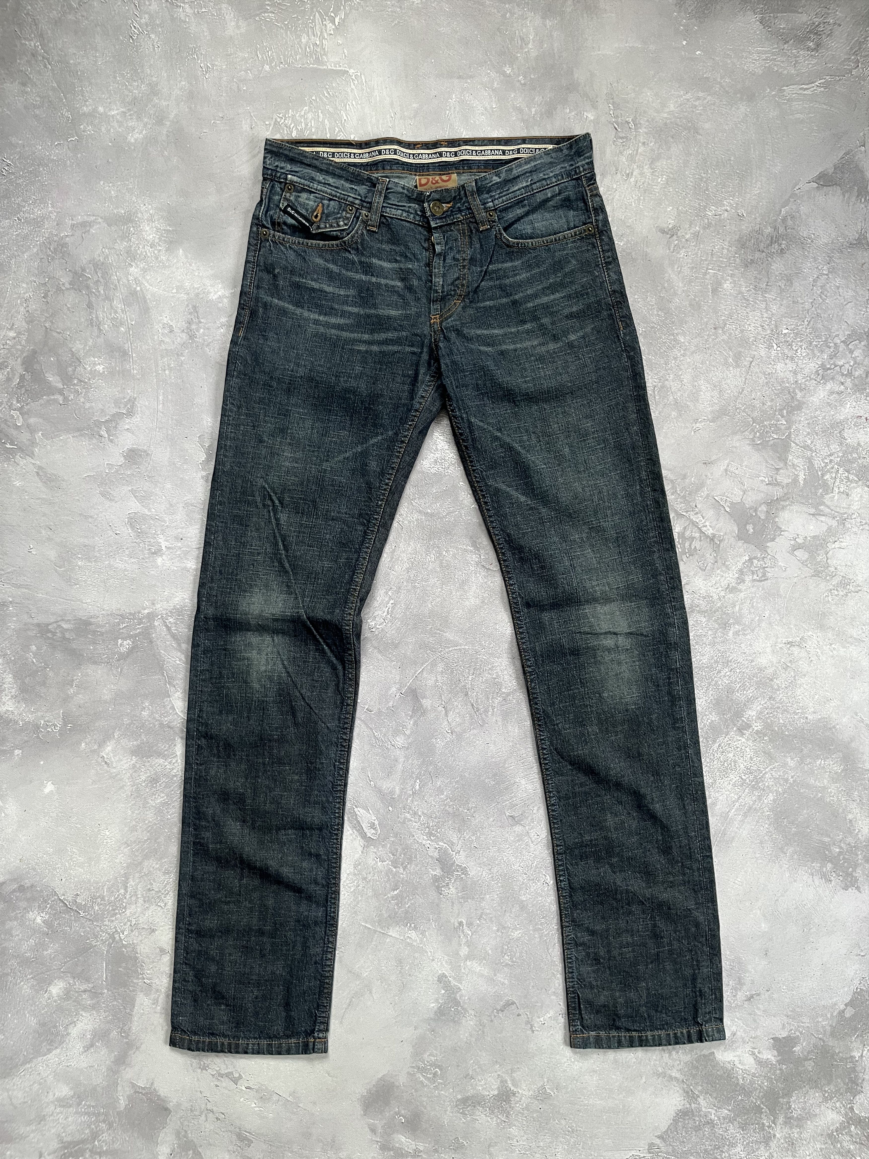 Dolce & Gabbana DOLCE & GABBANA Mens Power Straight Jeans Low Rise Size US 31 - 6 Thumbnail