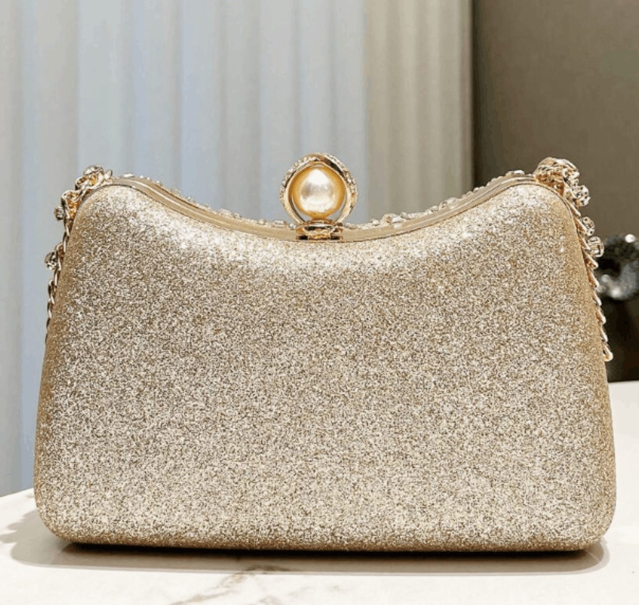 Japanese Brand Sparkly Rhinestone Clutch Evening Bag Size ONE SIZE - 4 Thumbnail
