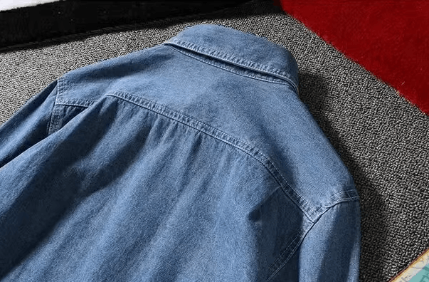 Japanese Brand × Vintage Japanese retro denim casual loose long-sleeved shirt jacket Size US M / EU 48-50 / 2 - 4 Thumbnail