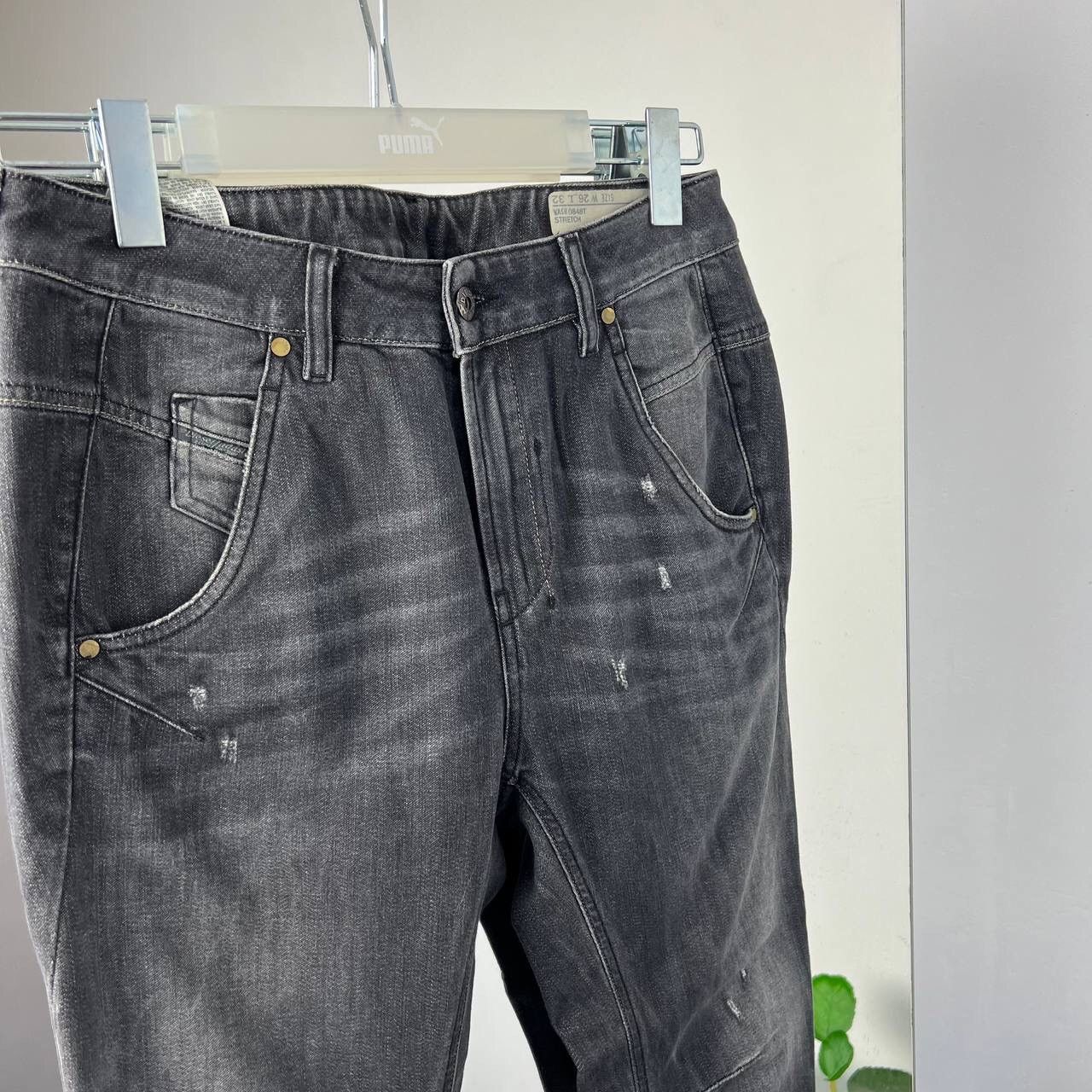 Diesel Y2k Diesel Denim Pants Distressed Baggy Dark Gray Vintage Size US 26 / EU 42 - 6 Thumbnail