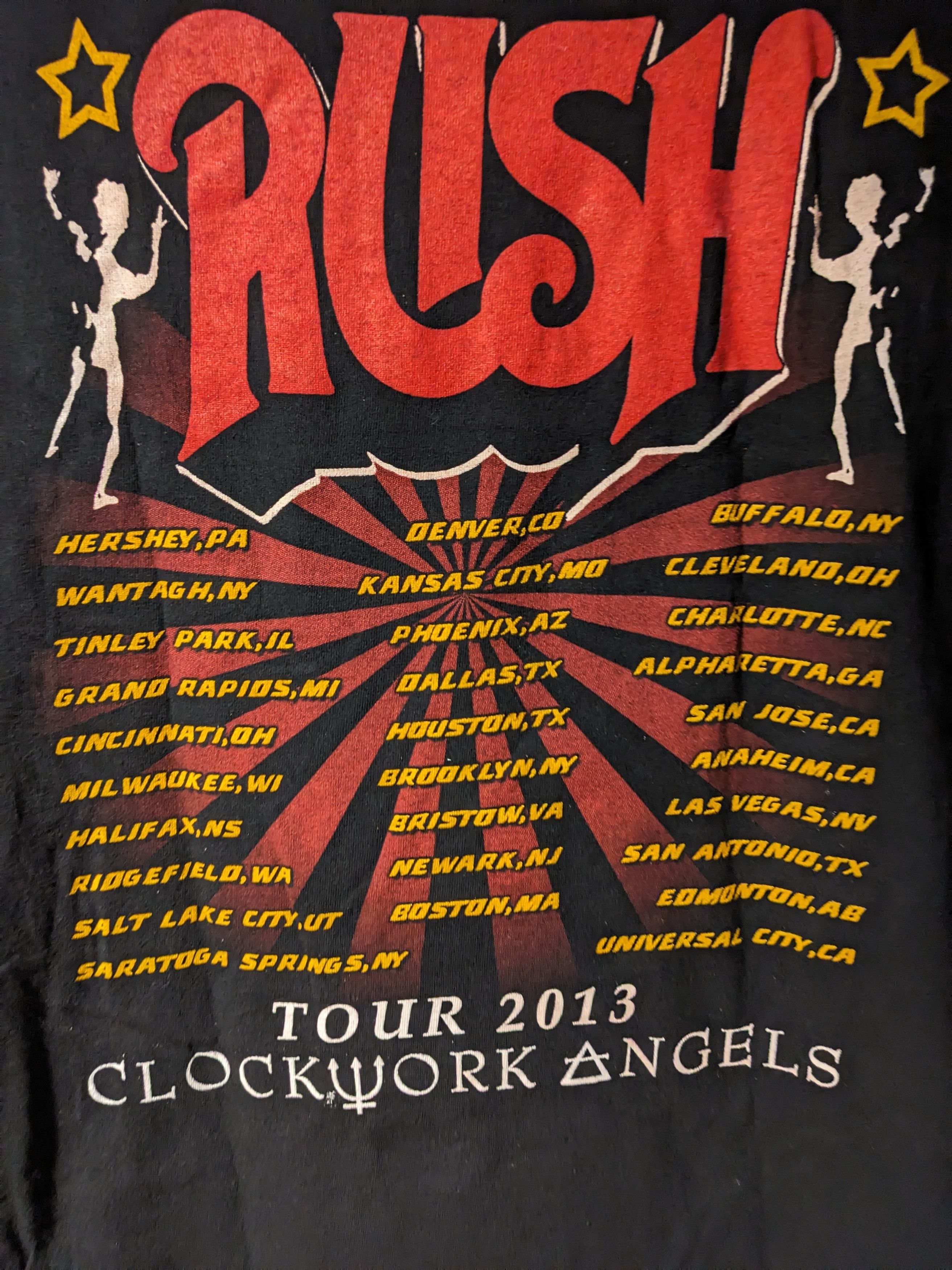 Band Tees Vintage 2013 Rush Clockwork Angels Tour XX-Large T-Shirt Size US XXL / EU 58 / 5 - 5 Thumbnail