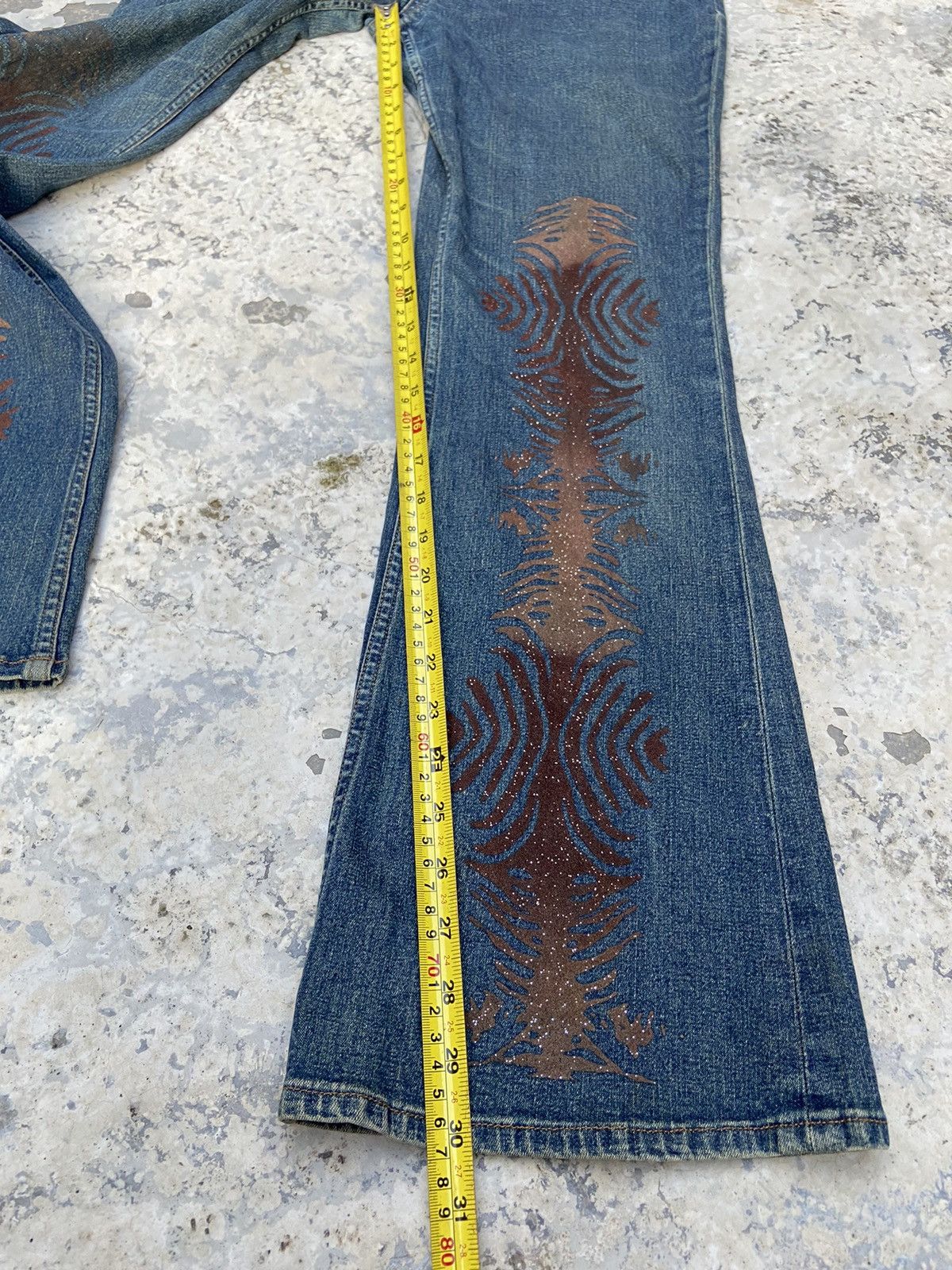 Hysteric Glamour × Japanese Brand × Le Grande Bleu (L.G.B.) Y2K japanese brand flare seditionaries denim pants Size 28" / US 6 / IT 42 - 11 Thumbnail