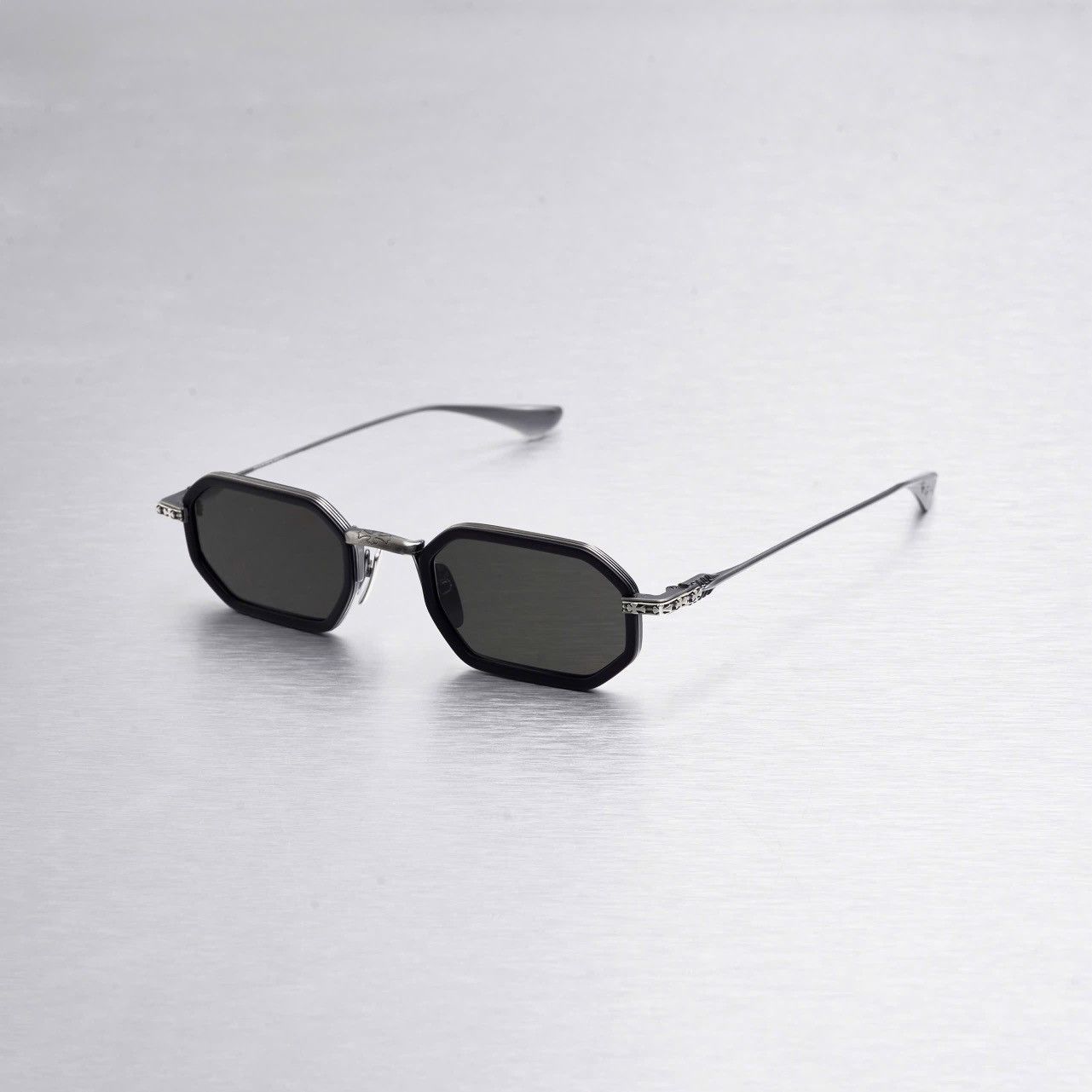 Chrome Hearts CHROME HEARTS STYLIDA MATTE BLACK/PEWTER SUNGLASSES Size ONE SIZE - 1 Thumbnail