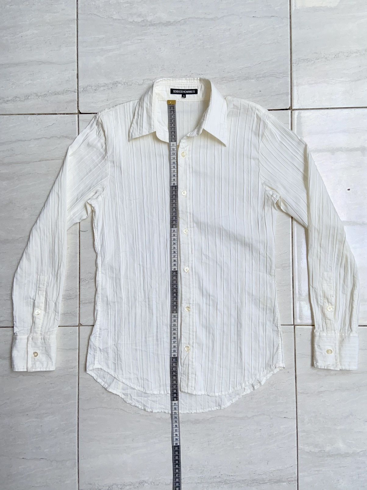 5351 POUR LES HOMMES 5351 Pour Les Hommes Striped Shirt Size US S / EU 44-46 / 1 - 7 Thumbnail