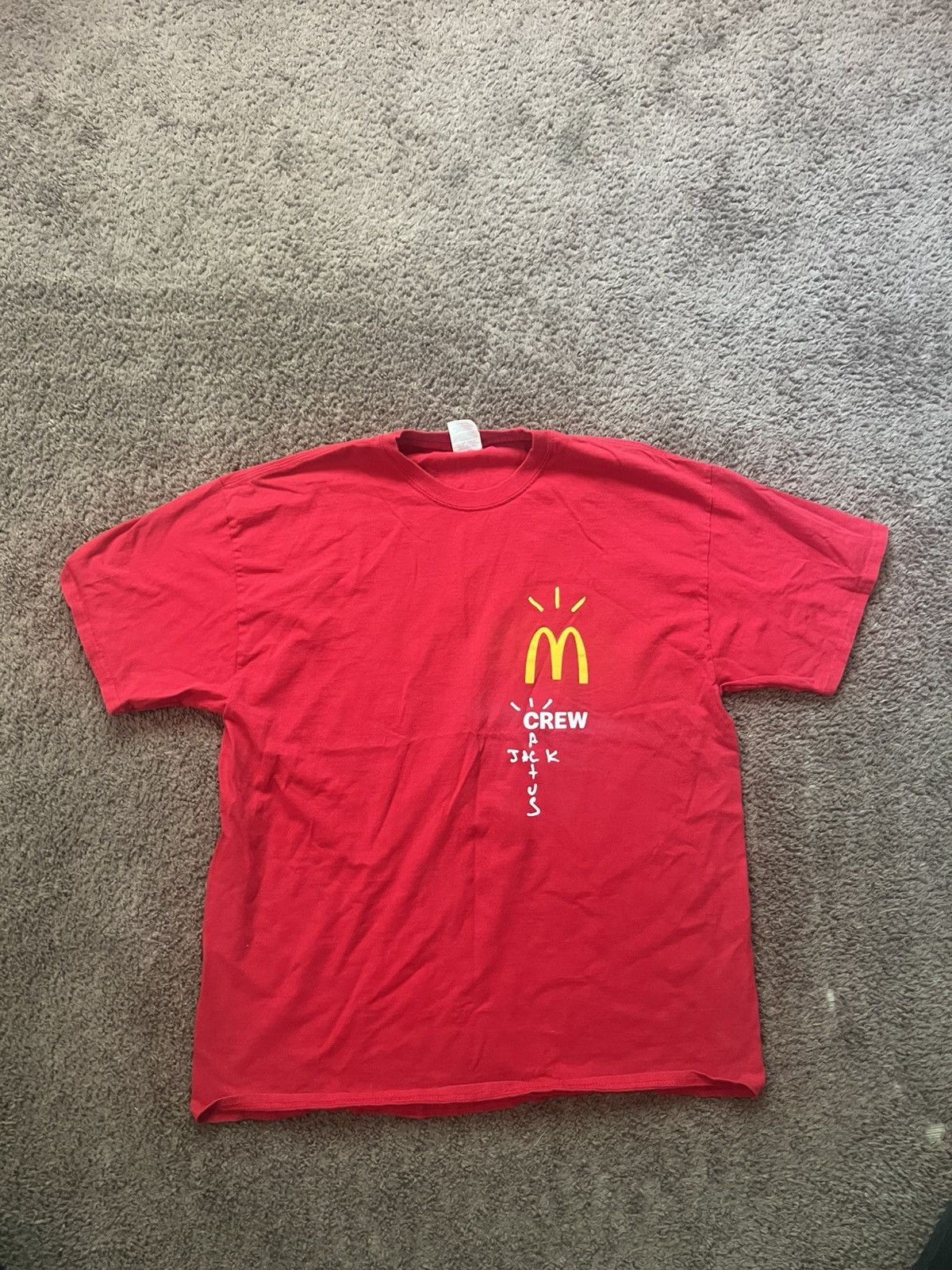 Other Travis Scott Cactus Jack x McDonalds Crew Tee Size US XL / EU 56 / 4 - 1 Thumbnail