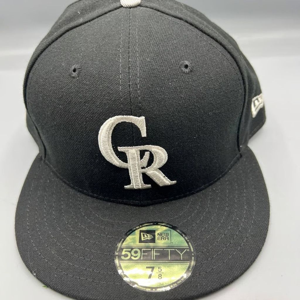 New Era Colorado Rockies Hat Men 7 5/8 59Fifty New Era MLB Fitted Size ONE SIZE - 1 Thumbnail