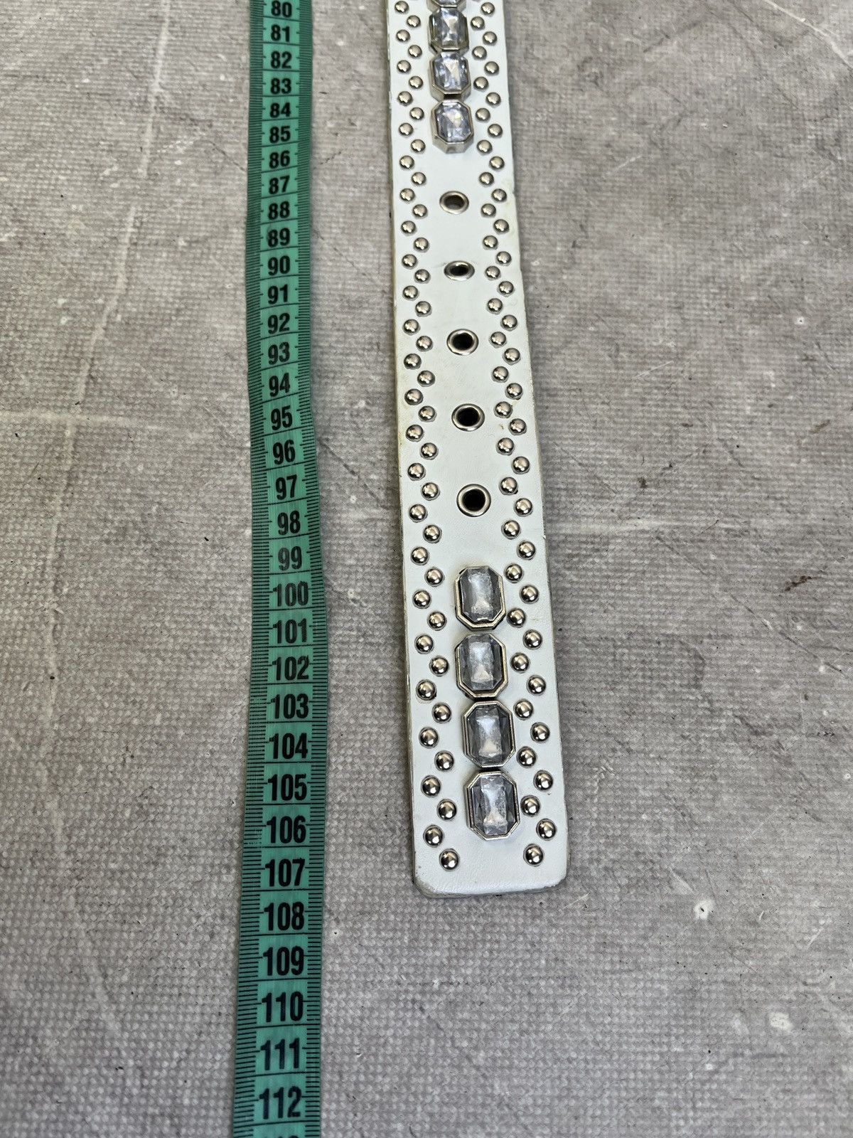 B.B. Simon Hysteric glamour style leather rhinestones leather belt y2k Size ONE SIZE - 12 Thumbnail